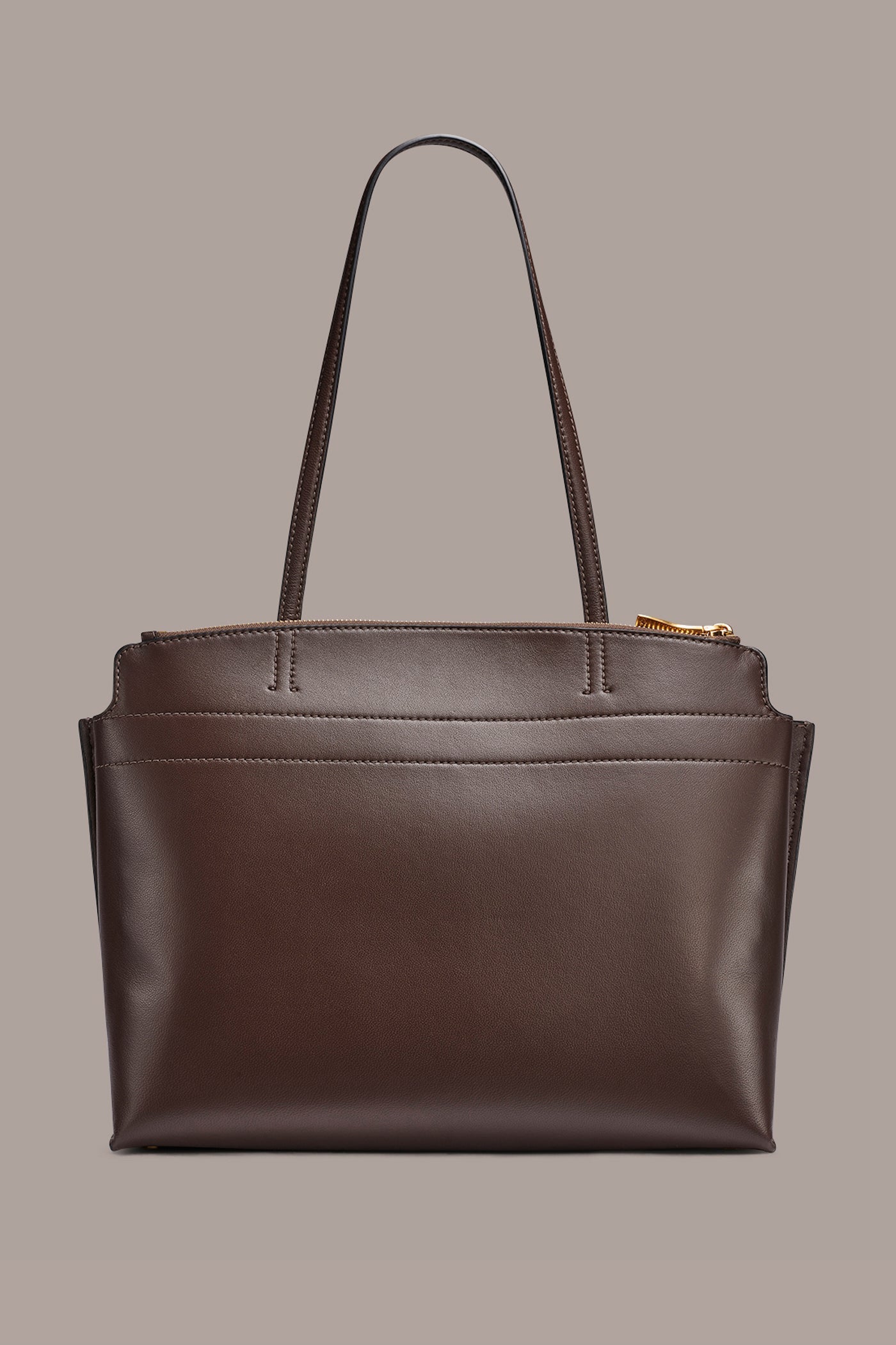 Umber BRIDGEHAMPTON LEATHER TOTE Donna Karan