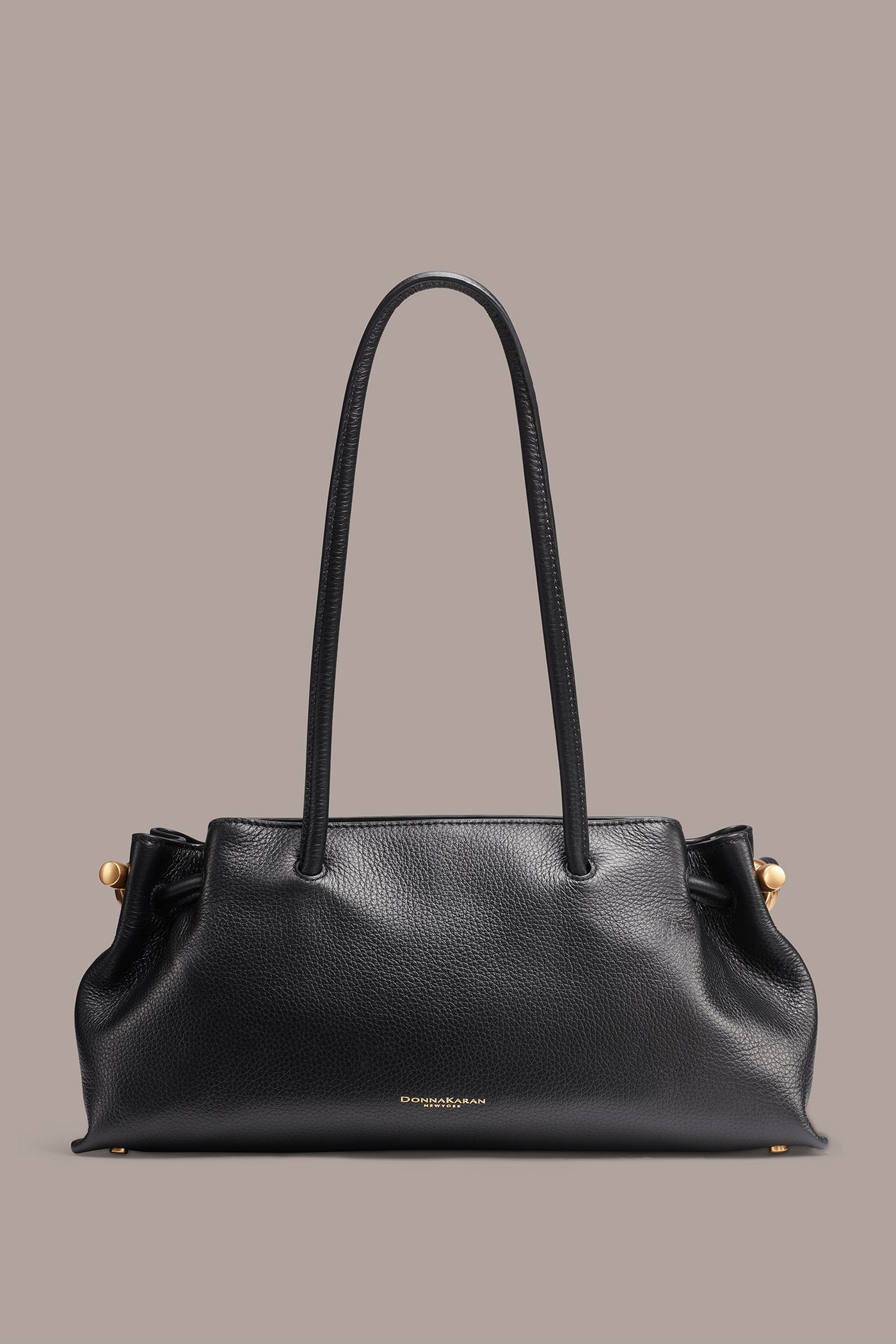 BLACK/GOLD CASHMERE MEDIUM TOTE Donna Karan