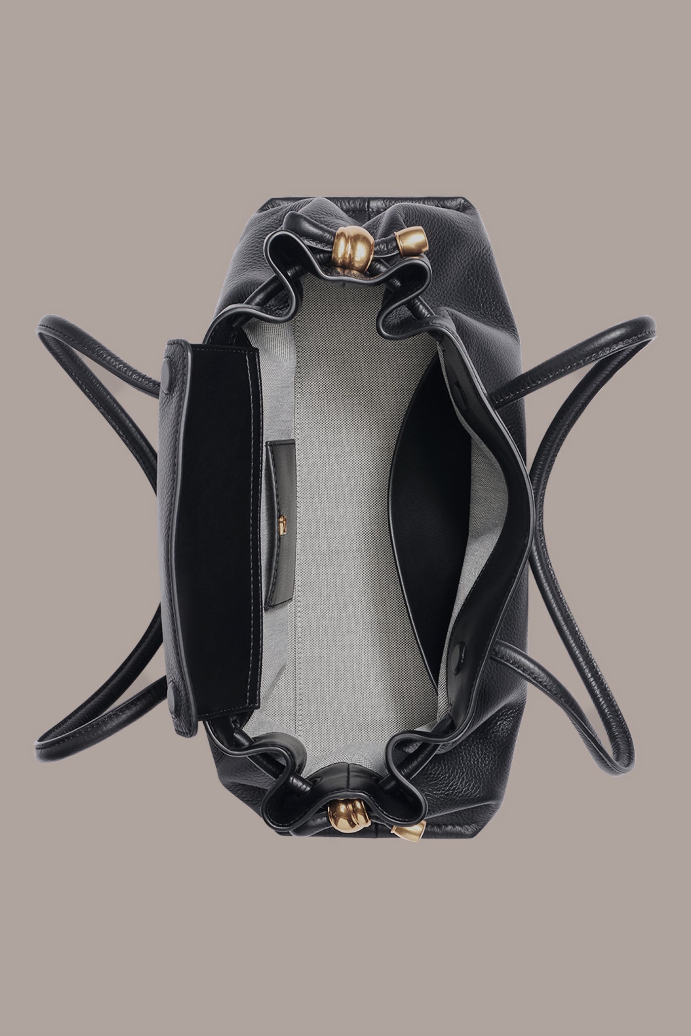 BLACK/GOLD CASHMERE MEDIUM TOTE Donna Karan
