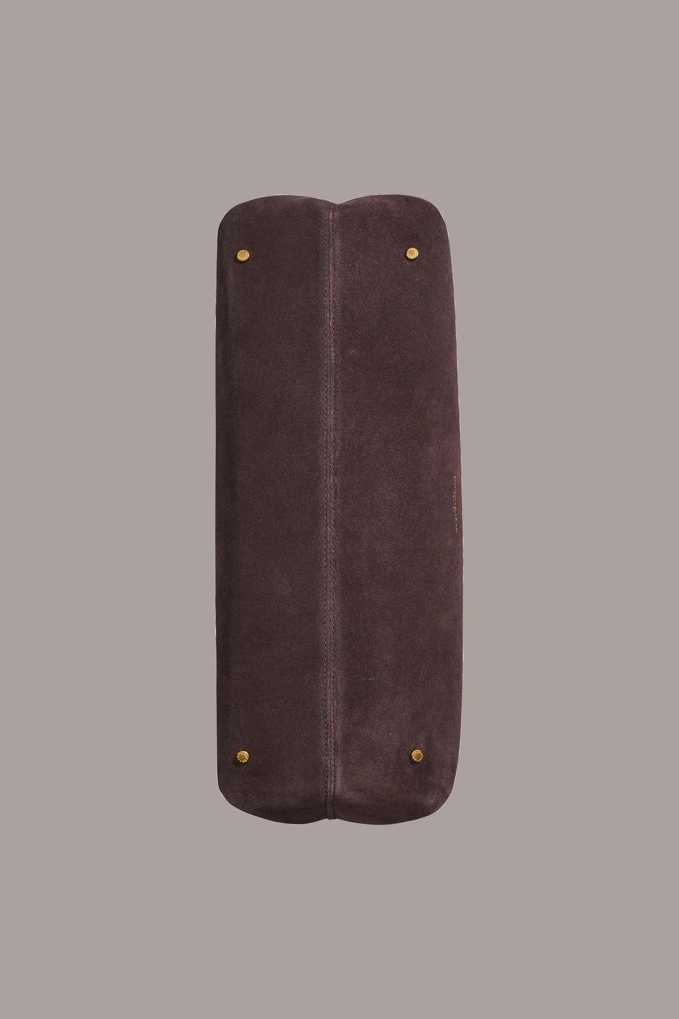 CHOCOLATE PLUM GEORGETTE SUEDE TOTE Donna Karan