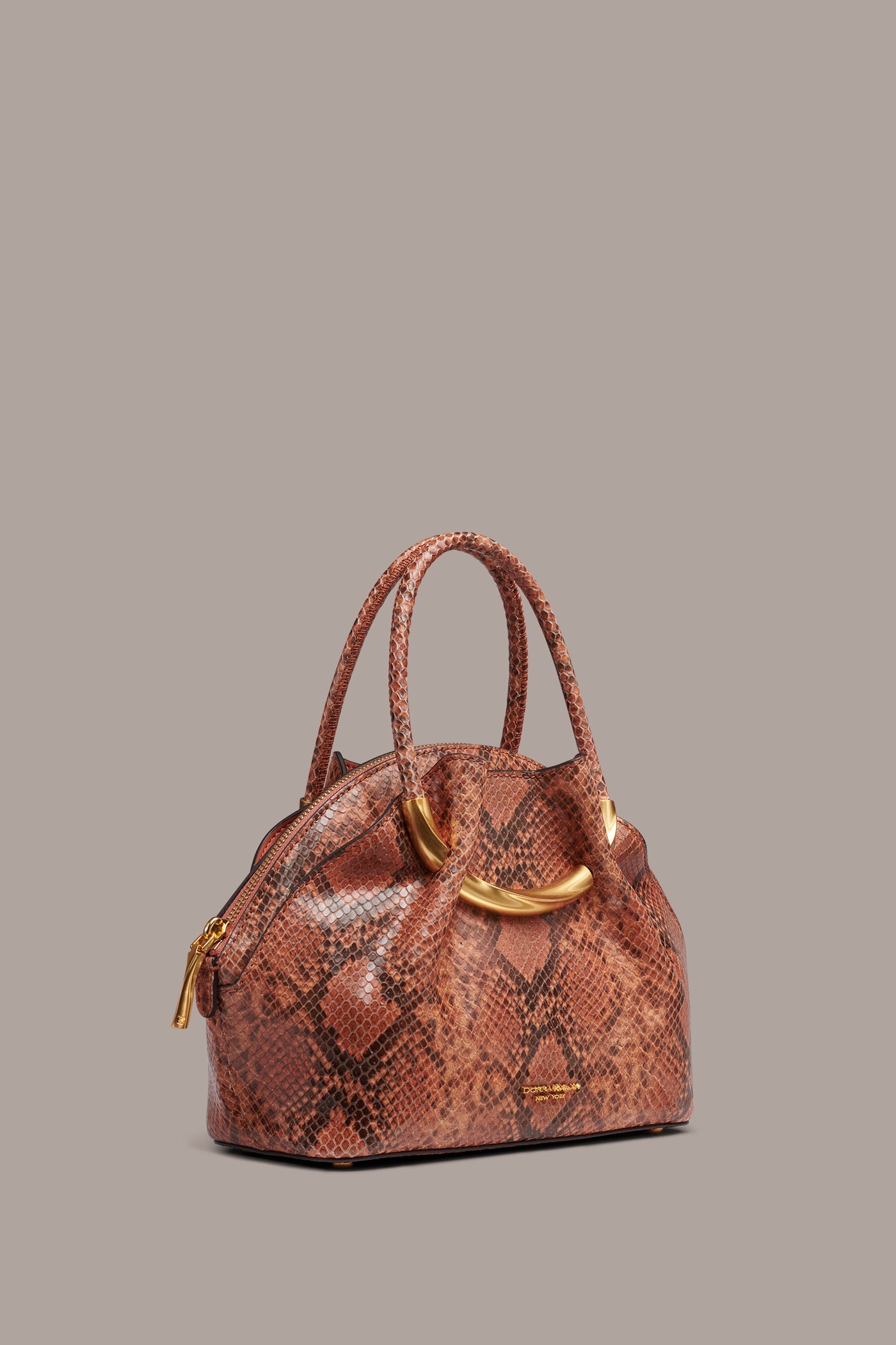Amber OXFORD SNAKE-EFFECT LEATHER CROSSBODY BAG Donna Karan