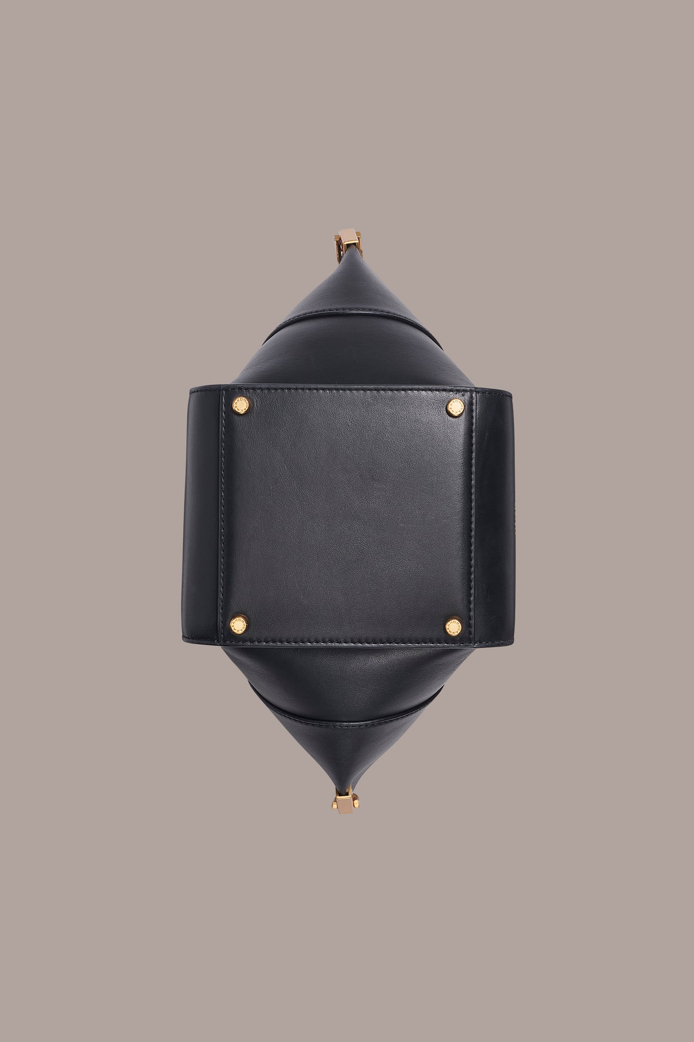 Black / Gold BALDWIN LEATHER CROSSBODY BAG Donna Karan