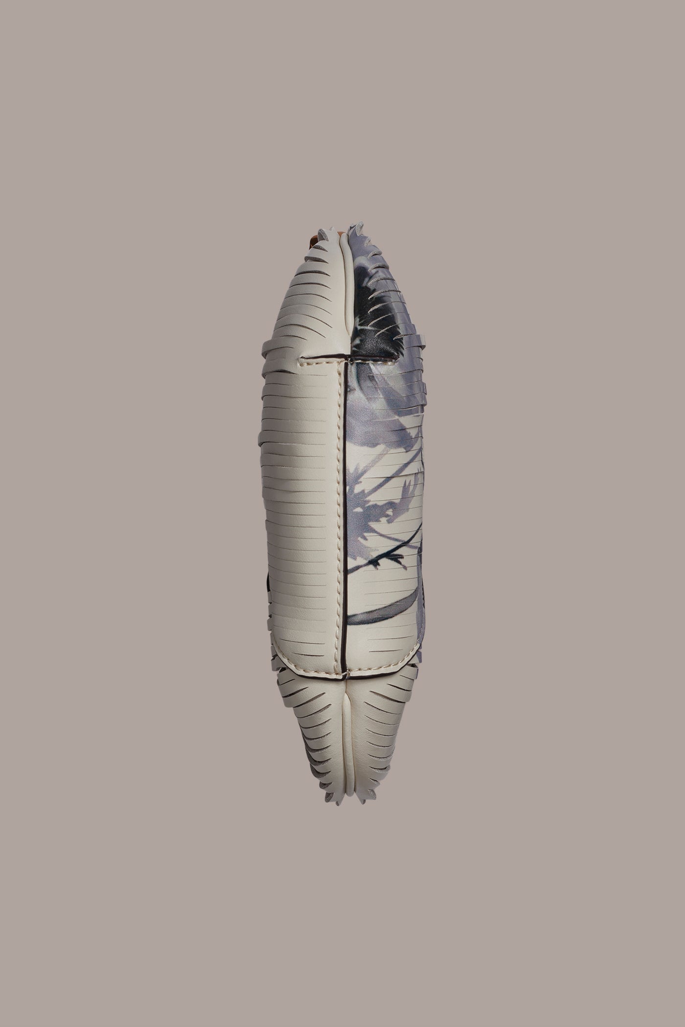 Bone BALDWIN FLORAL LASER-CUT LEATHER MICRO CROSSBODY Donna Karan