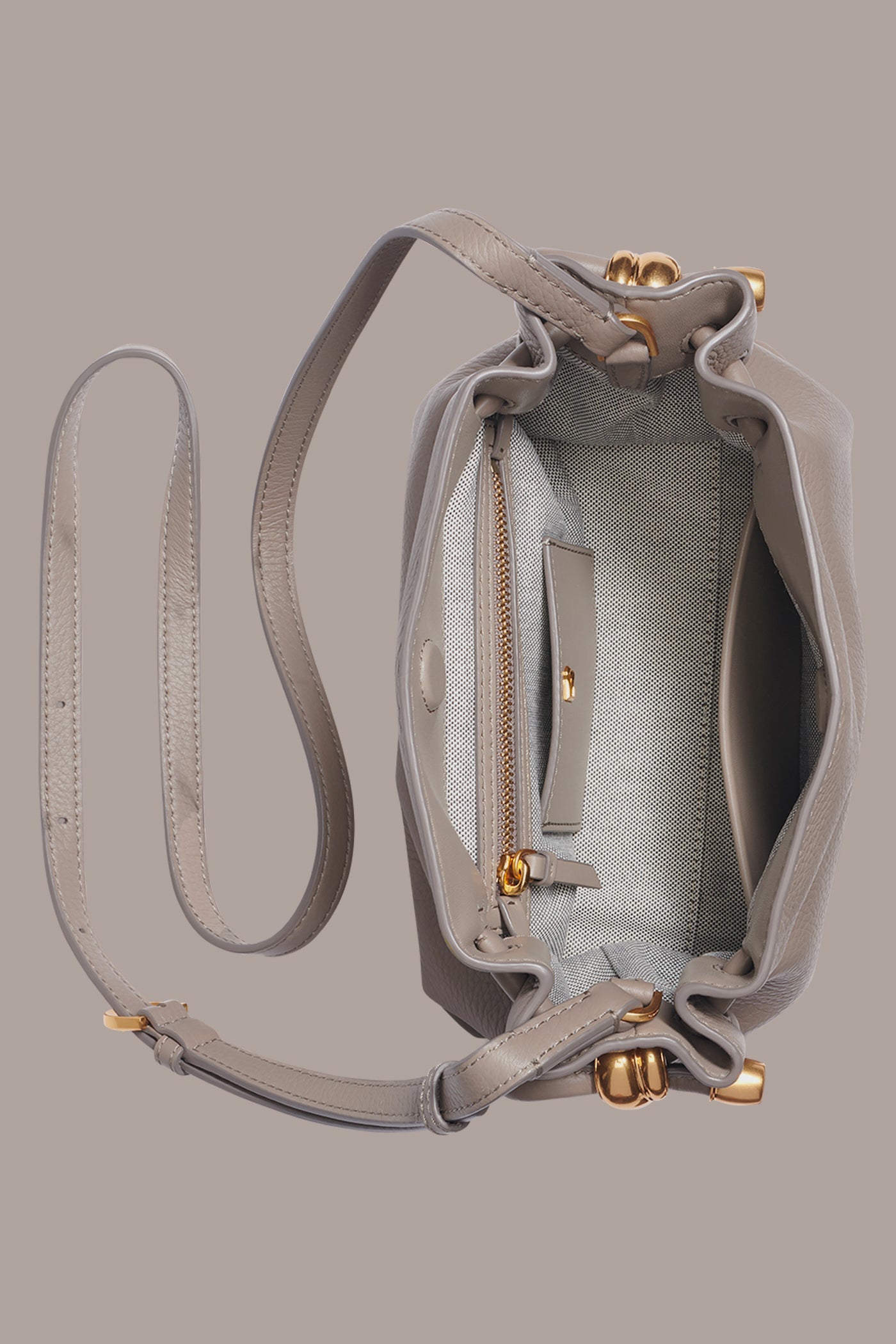 CLOUD CASHMERE LEATHER CROSSBODY BAG Donna Karan