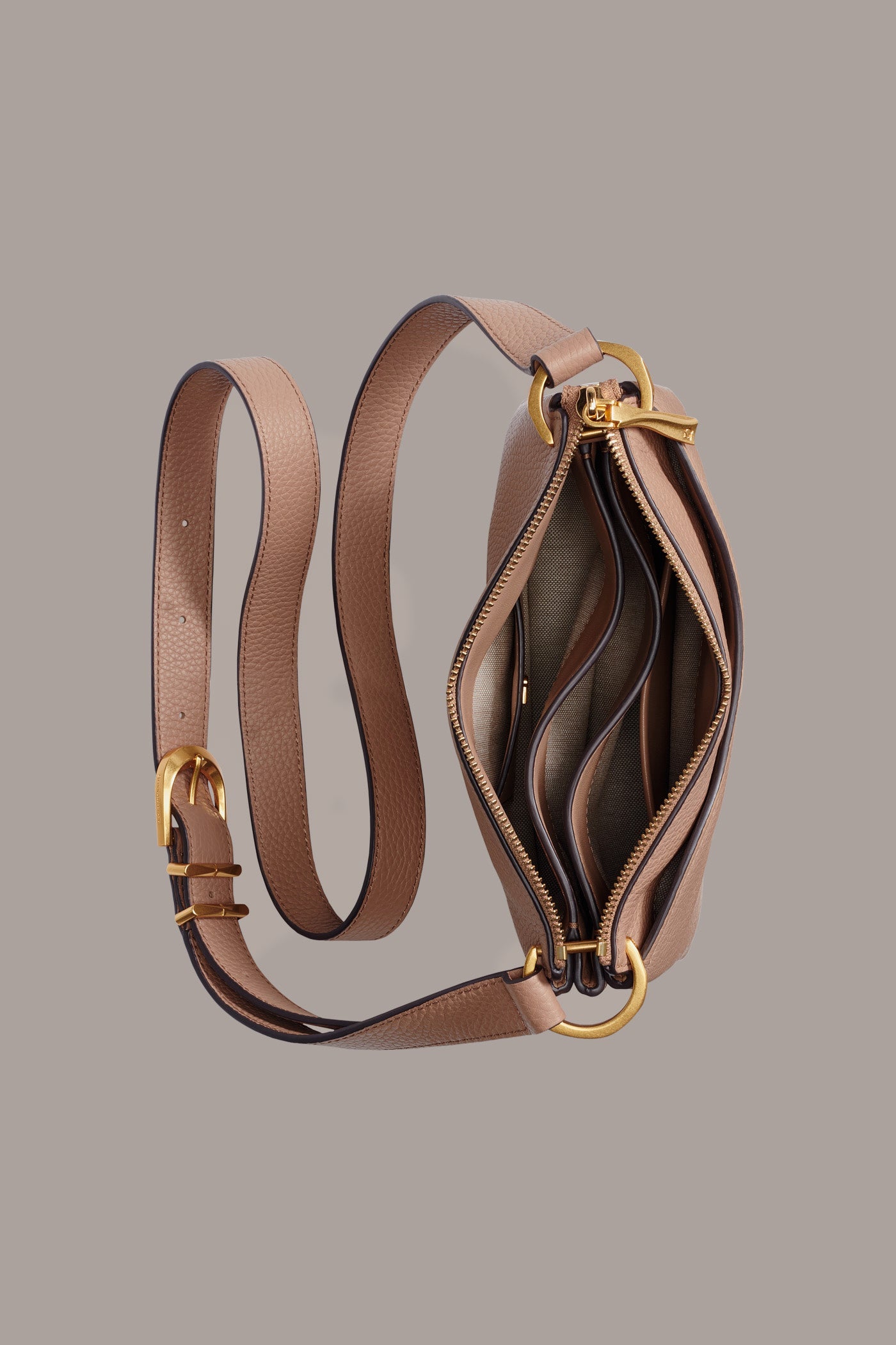 Beige GLENWOOD CROSSBODY BAG Donna Karan