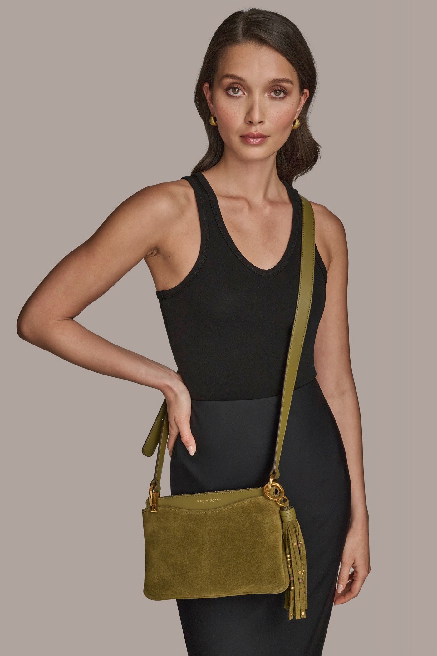 Sand GLENWOOD CROSSBODY BAG Donna Karan
