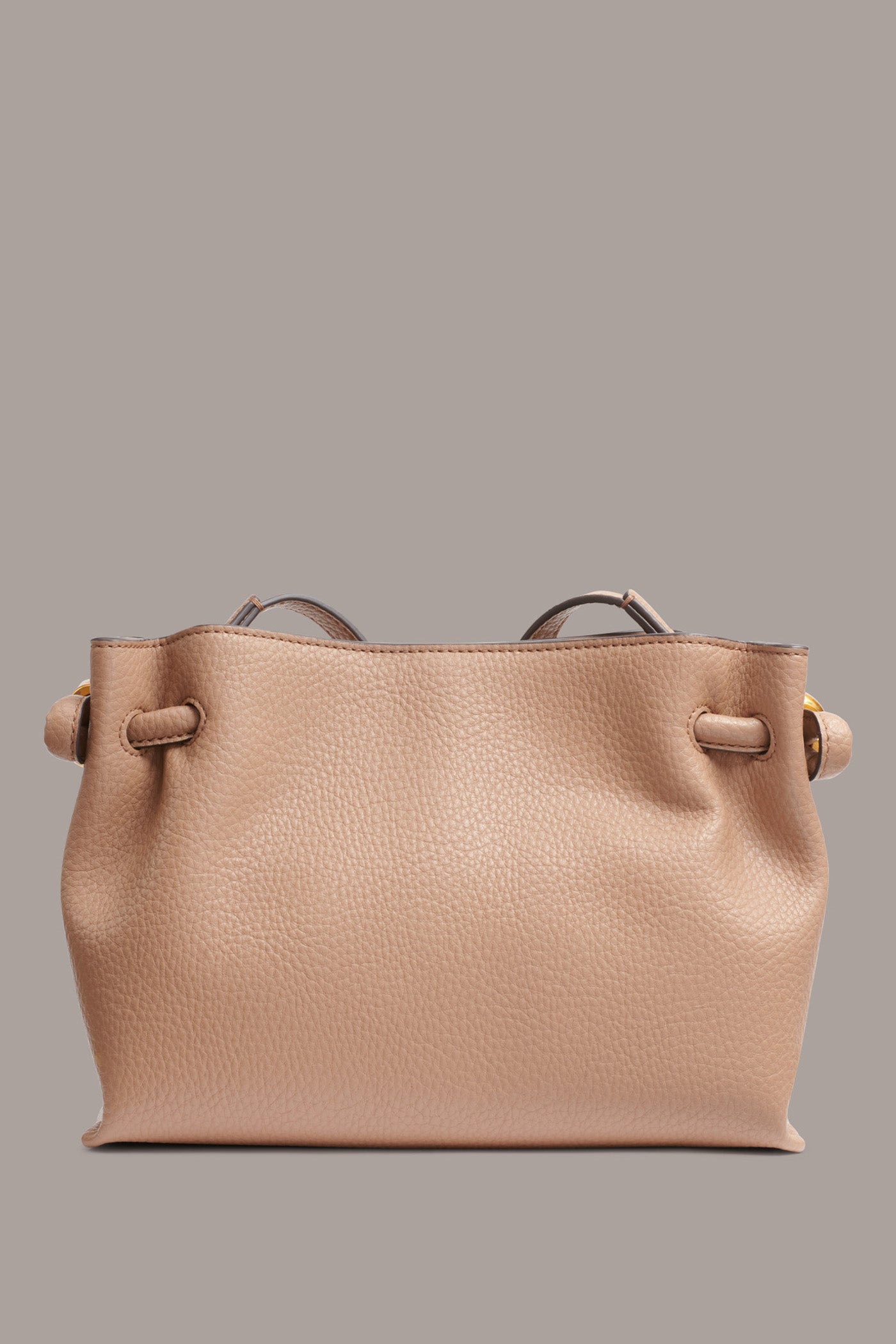 TOASTED ALMOND CASHMERE LEATHER CROSSBODY BAG Donna Karan