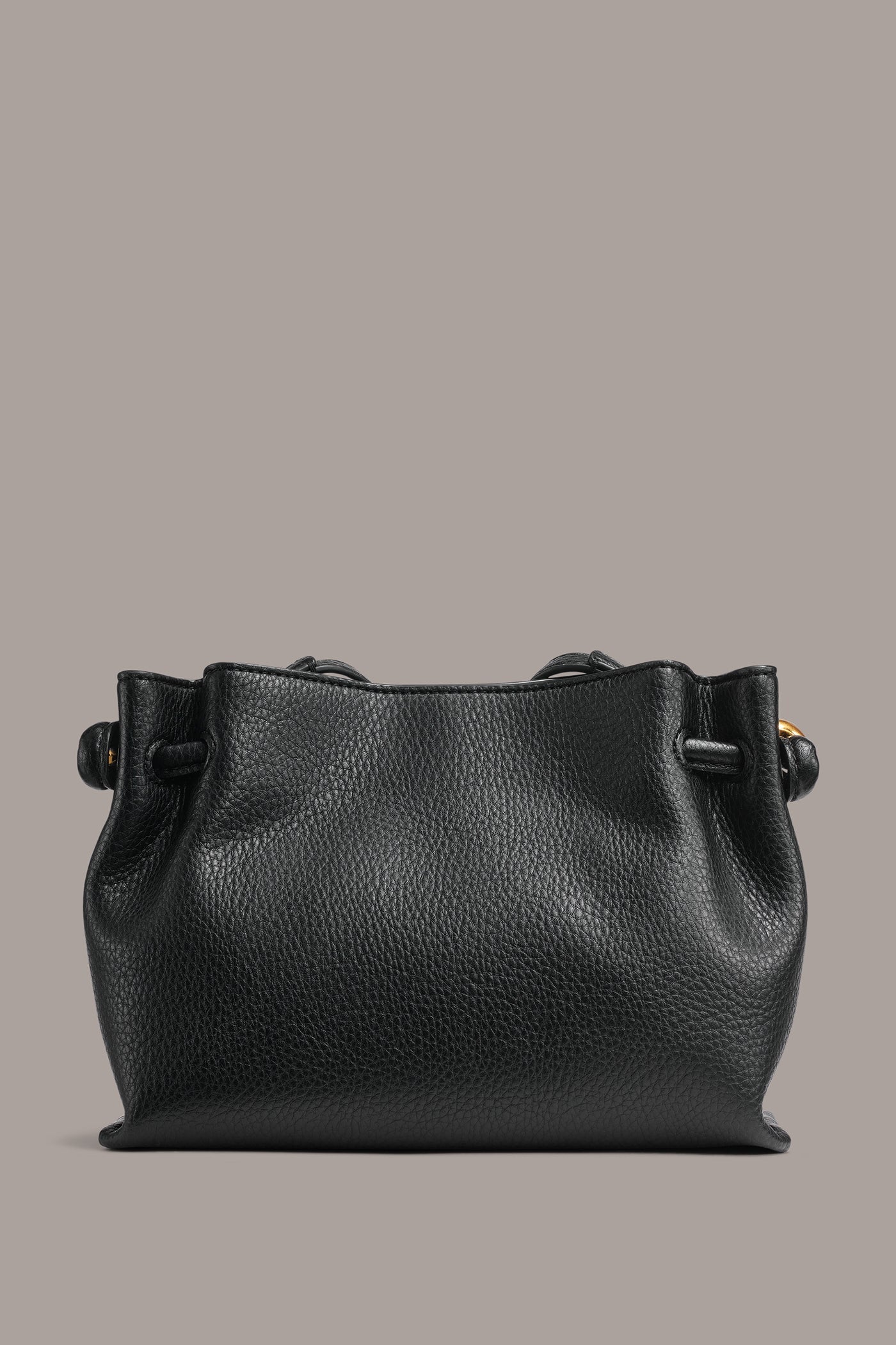 Black CASHMERE LEATHER CROSSBODY BAG Donna Karan
