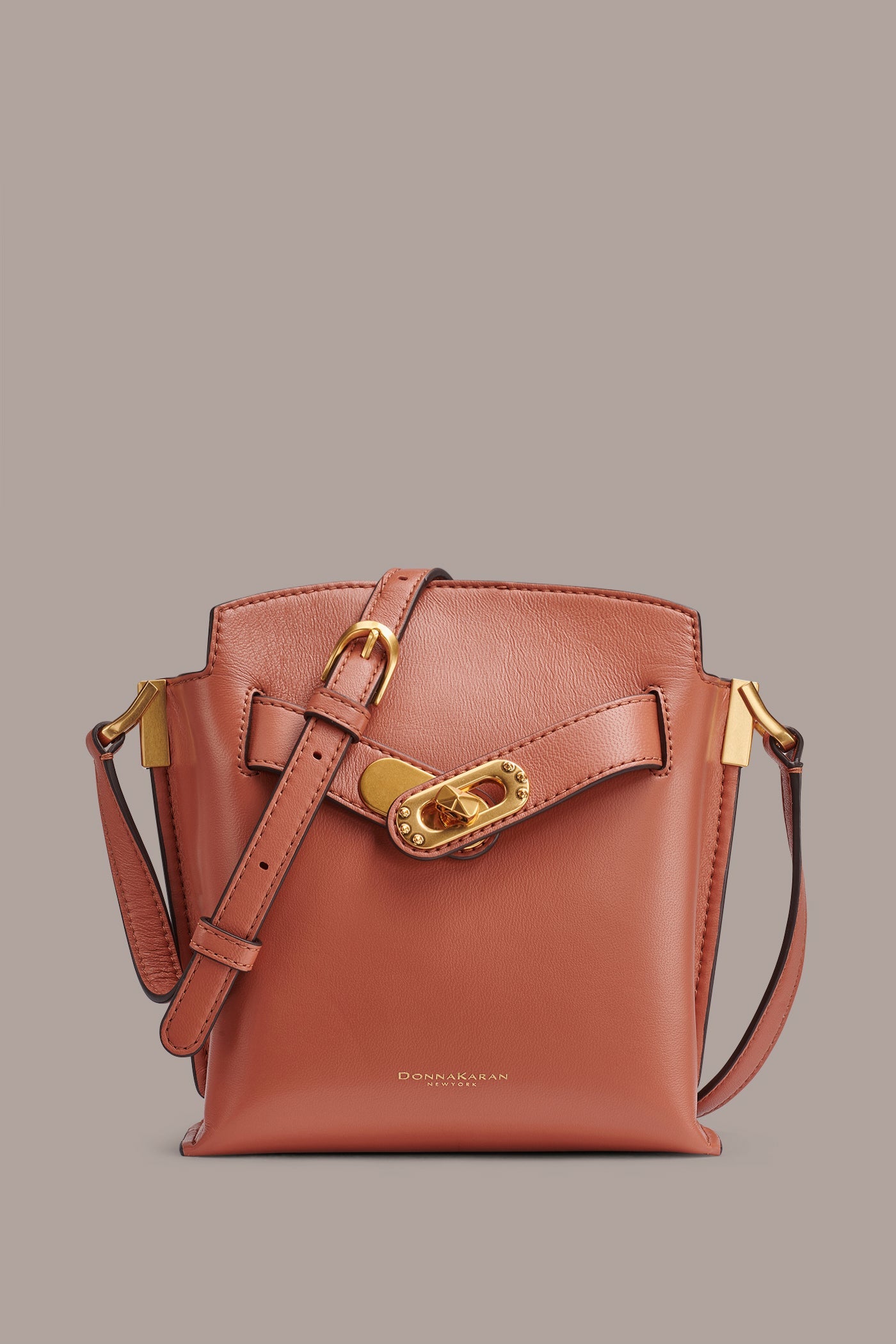 Amber BRIDGEHAMPTON LEATHER CROSSBODY BAG Donna Karan