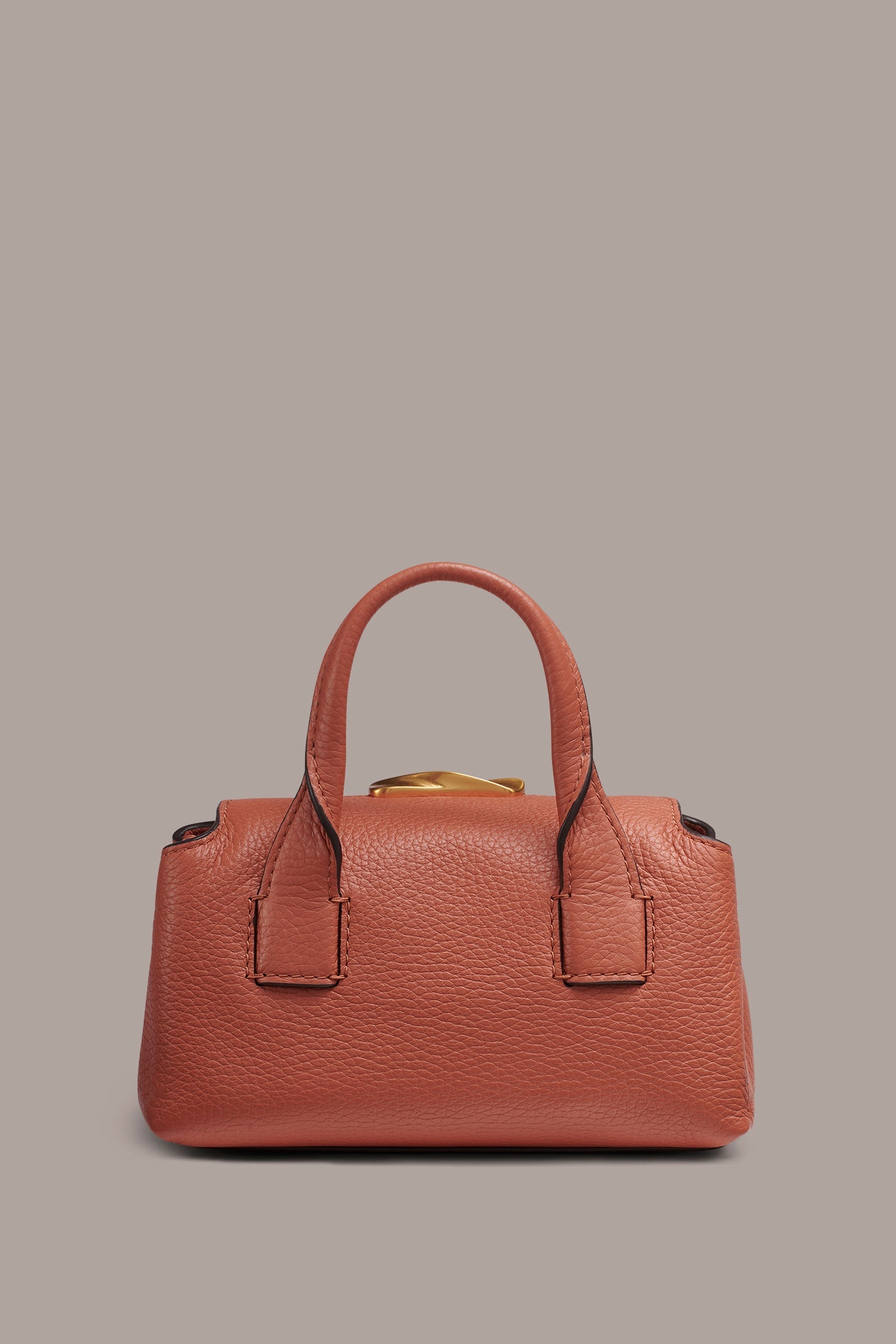 Amber AMAGANSETT LEATHER MINI SATCHEL BAG Donna Karan
