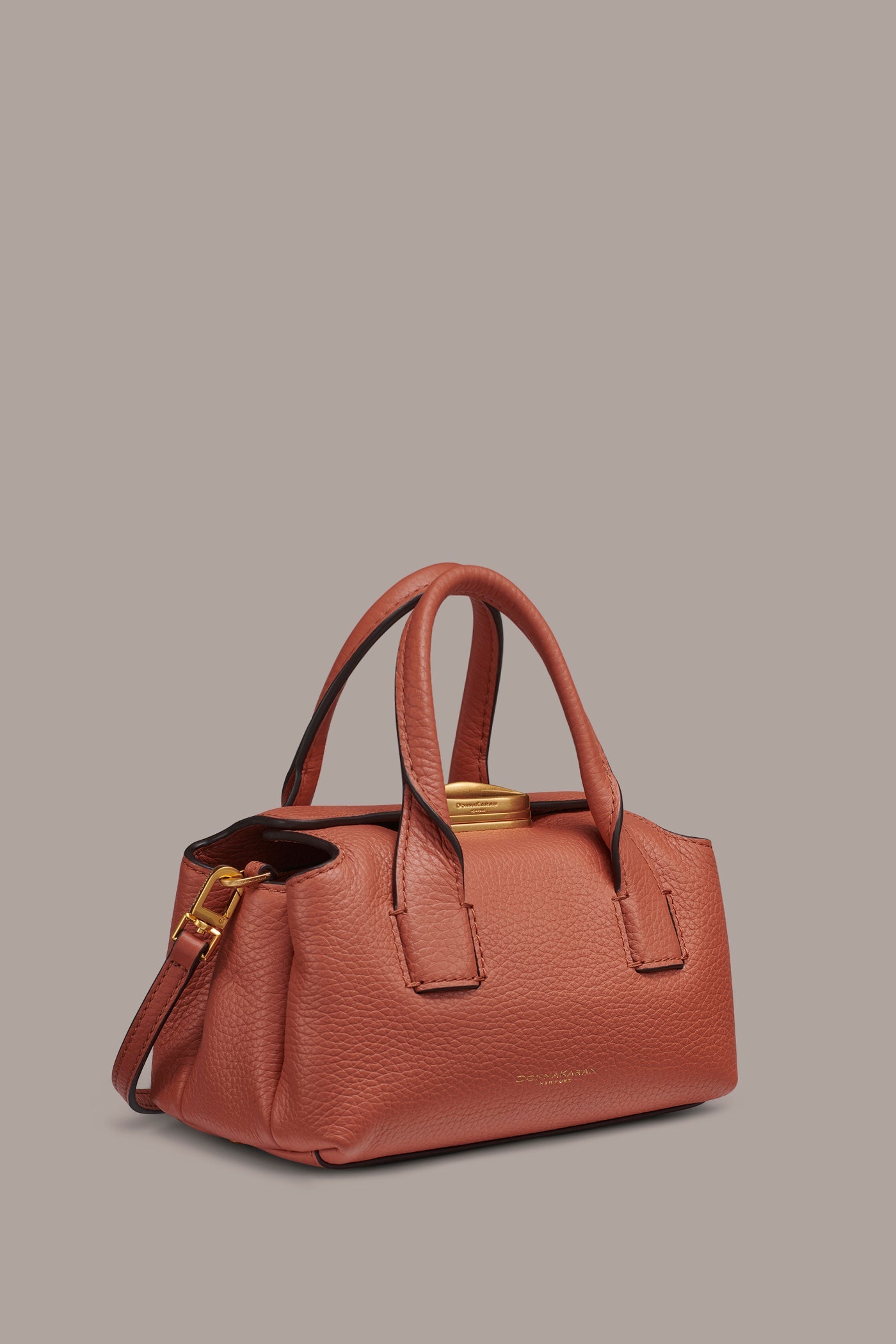 Amber AMAGANSETT LEATHER MINI SATCHEL BAG Donna Karan