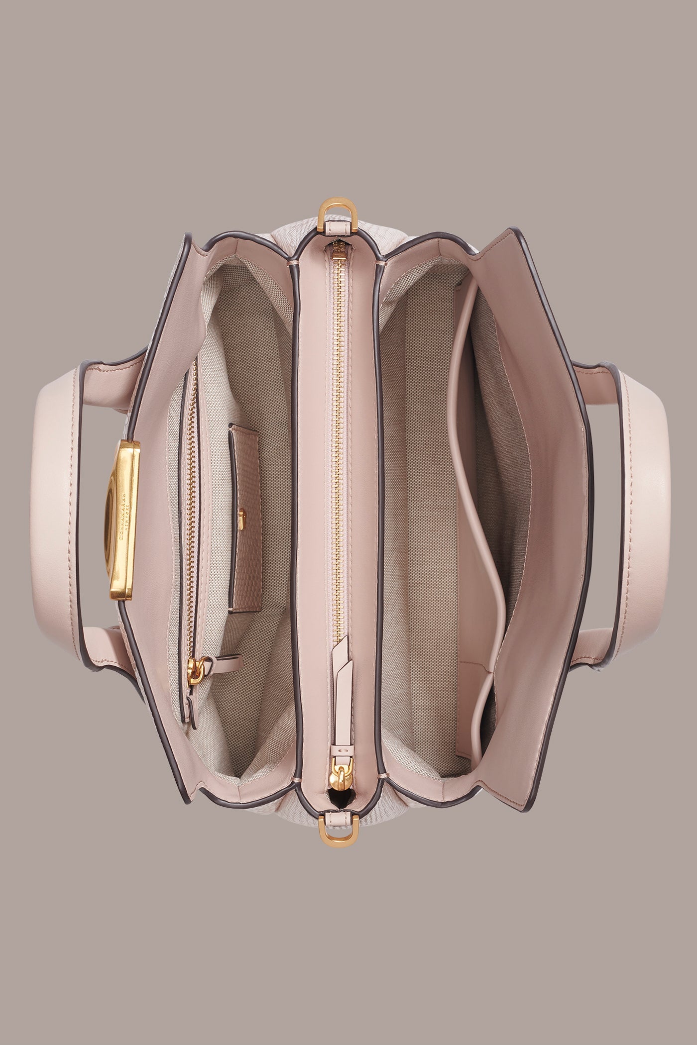 Snow Petal AMAGANSETT SNAKE-EFFECT LEATHER SATCHEL BAG Donna Karan