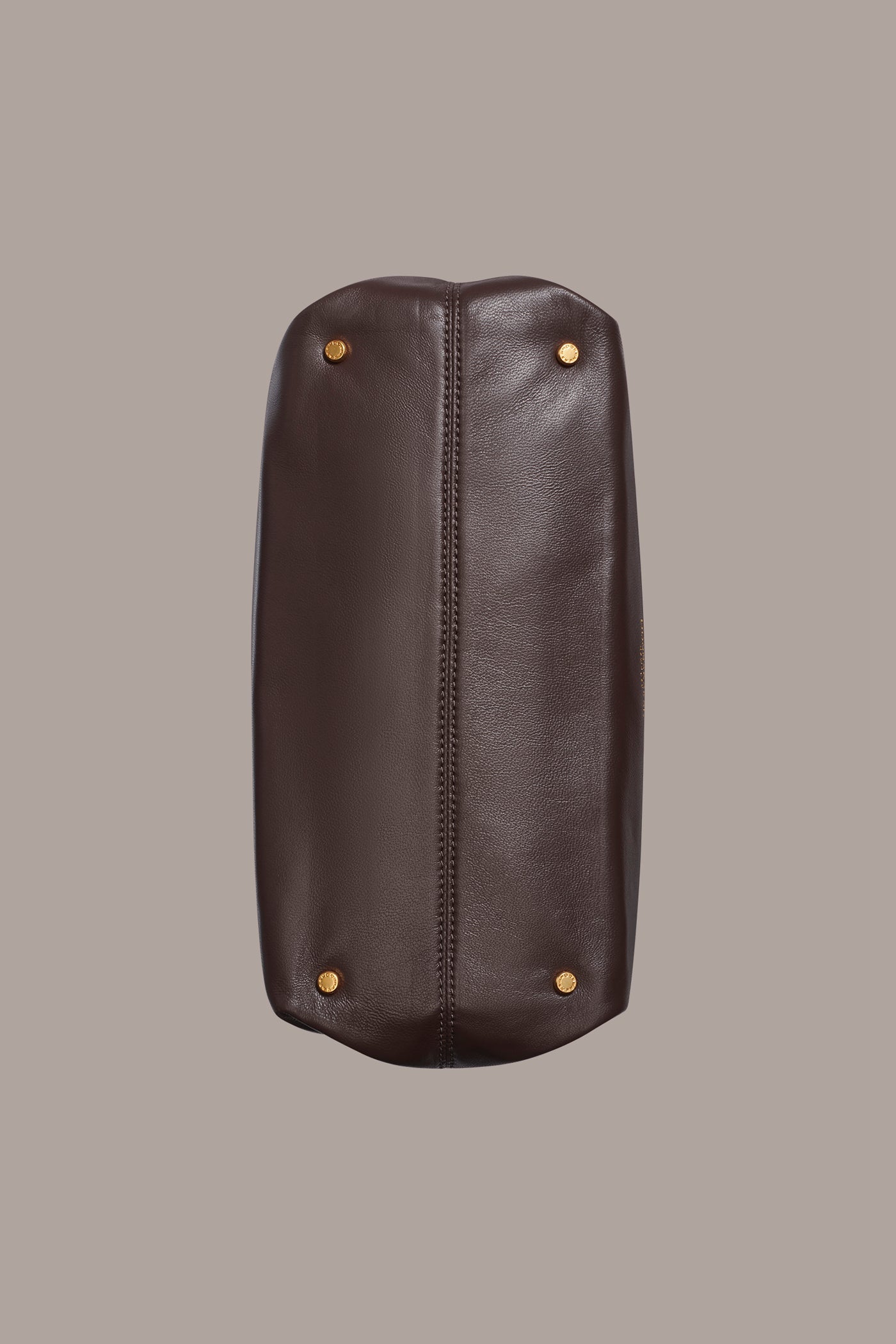 Umber POPLIN LEATHER SATCHEL BAG Donna Karan