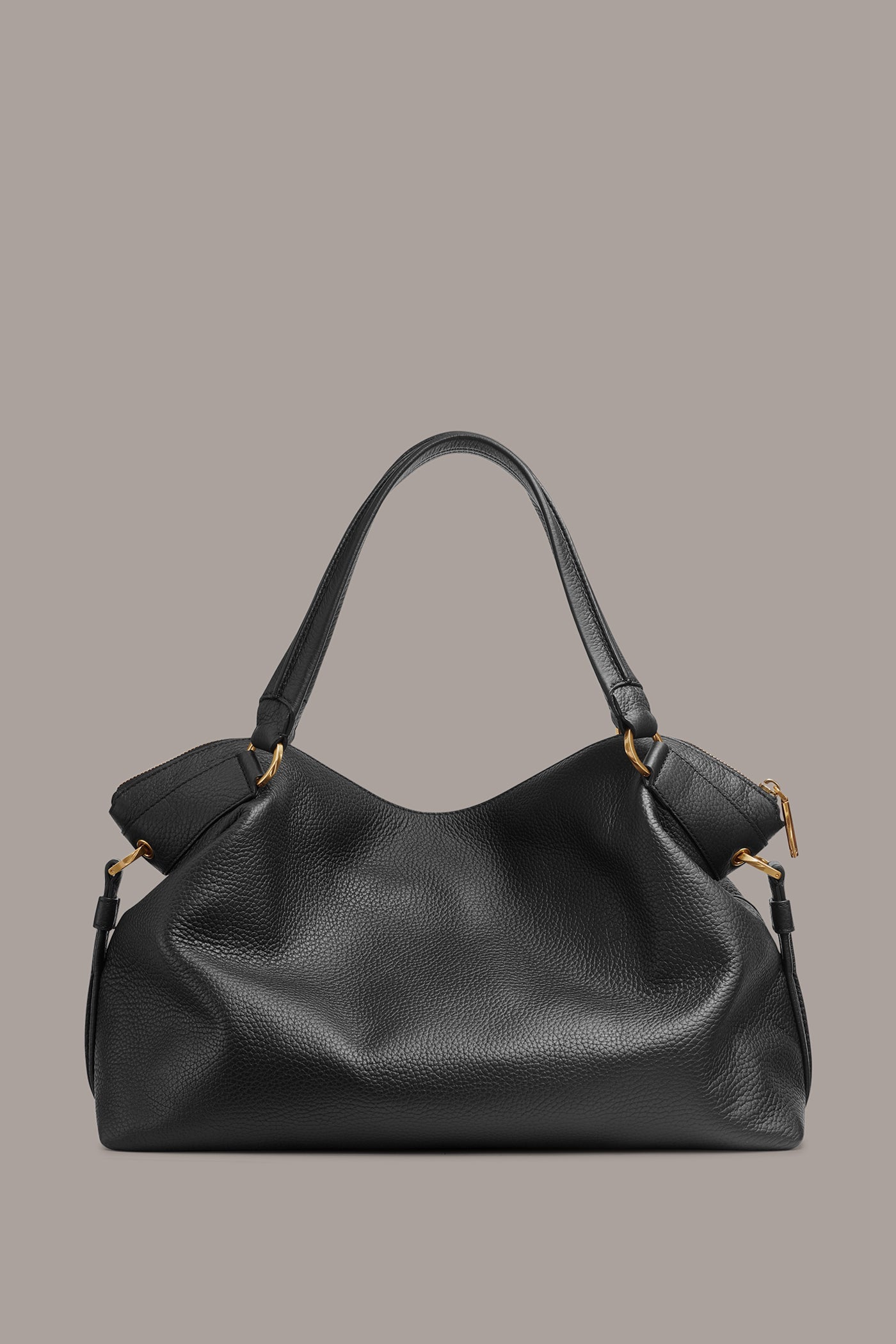 Black GLENWOOD SATCHEL BAG Donna Karan