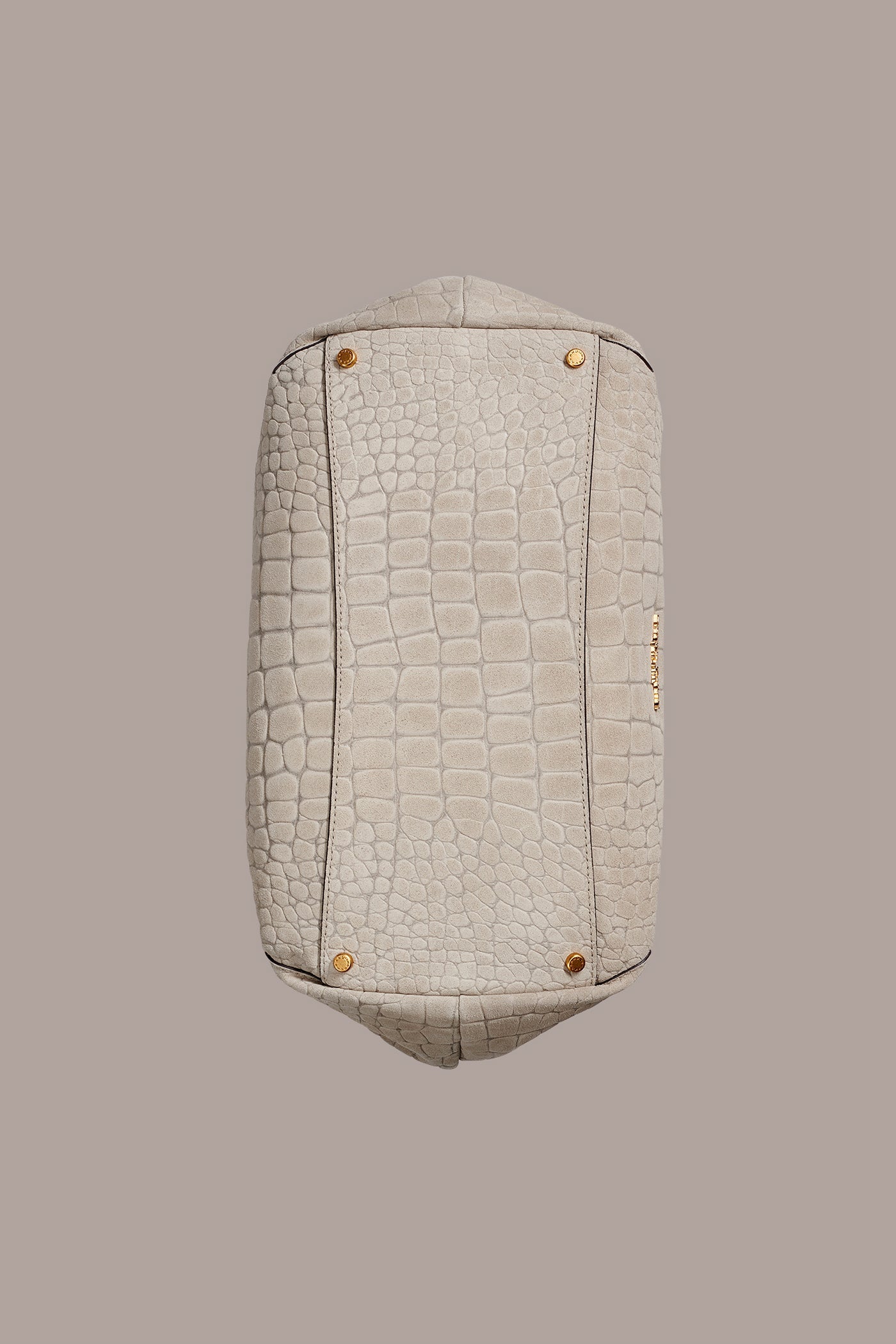Moth GLENWOOD CROC-EFFECT SUEDE SHOULDER BAG Donna Karan