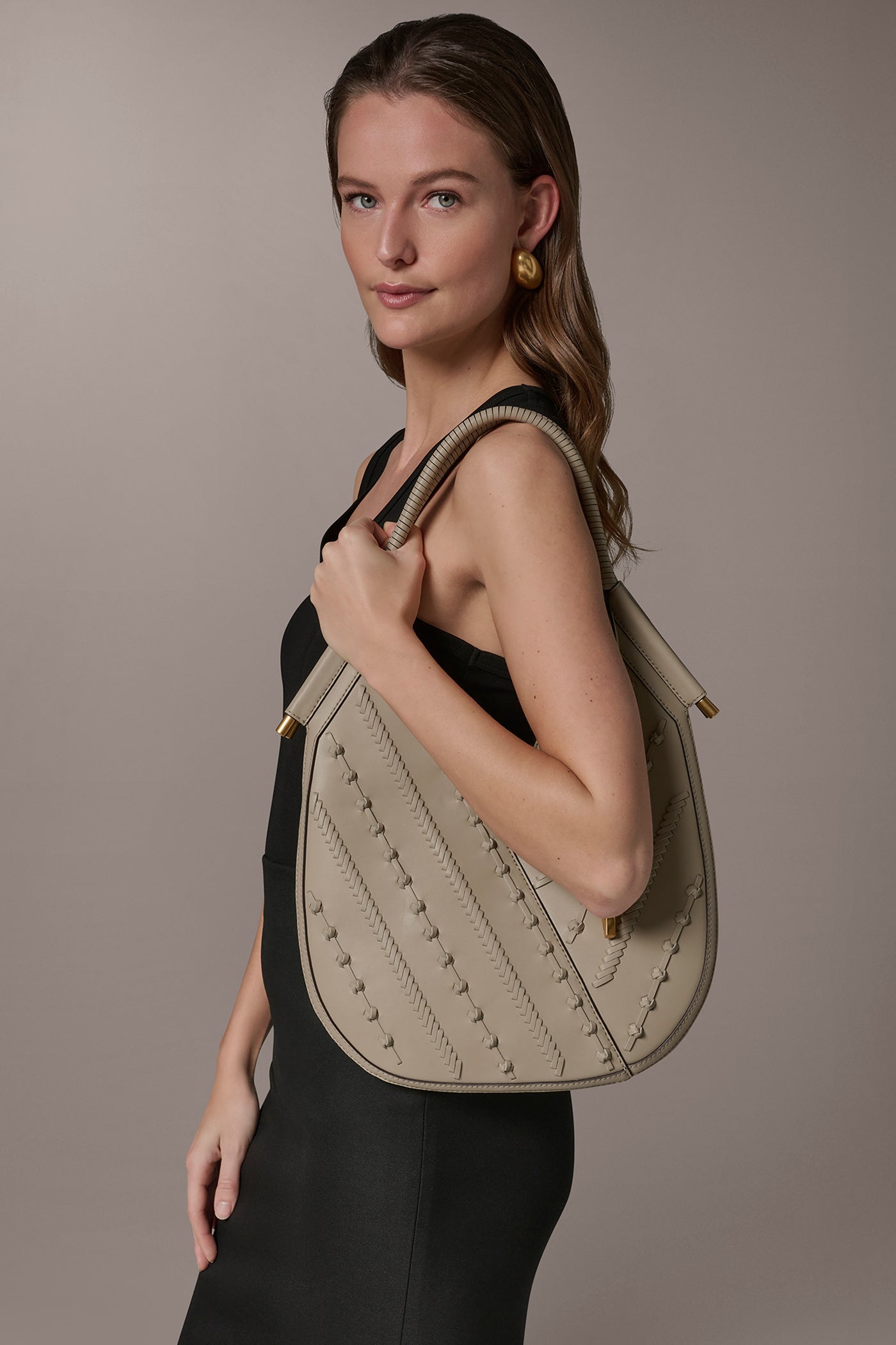 Moth BALDWIN LEATHER KNOT MINI SHOULDER BAG Donna Karan