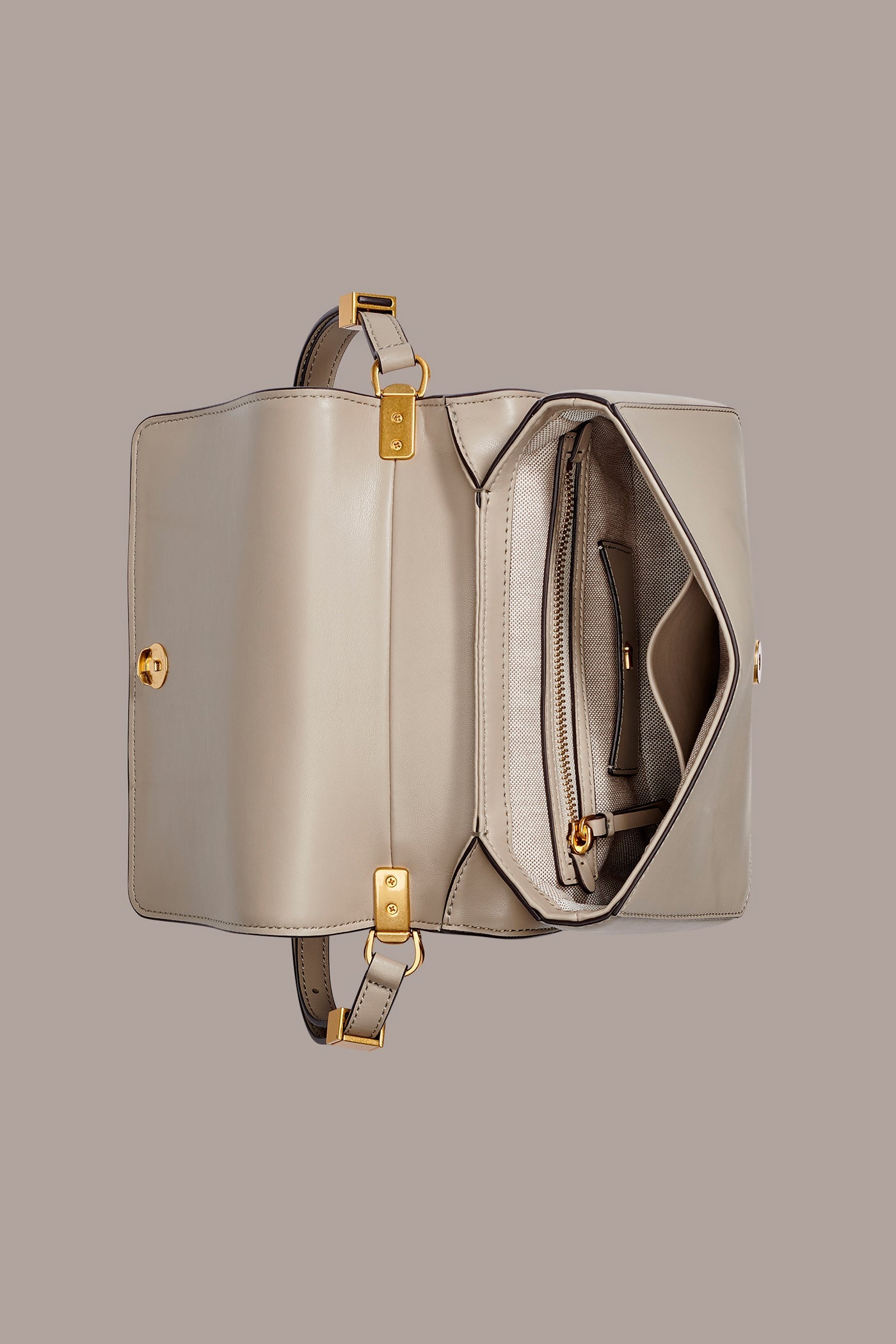 Moth JERICHO CROC-EFFECT SUEDE SHOULDER BAG Donna Karan