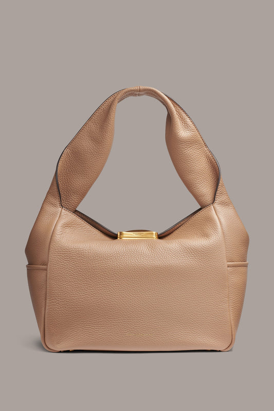 TOASTED ALMOND AMAGANSETT SHOULDER BAG Donna Karan
