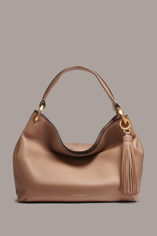 TOASTED ALMOND GLENWOOD SHOULDER BAG Donna Karan