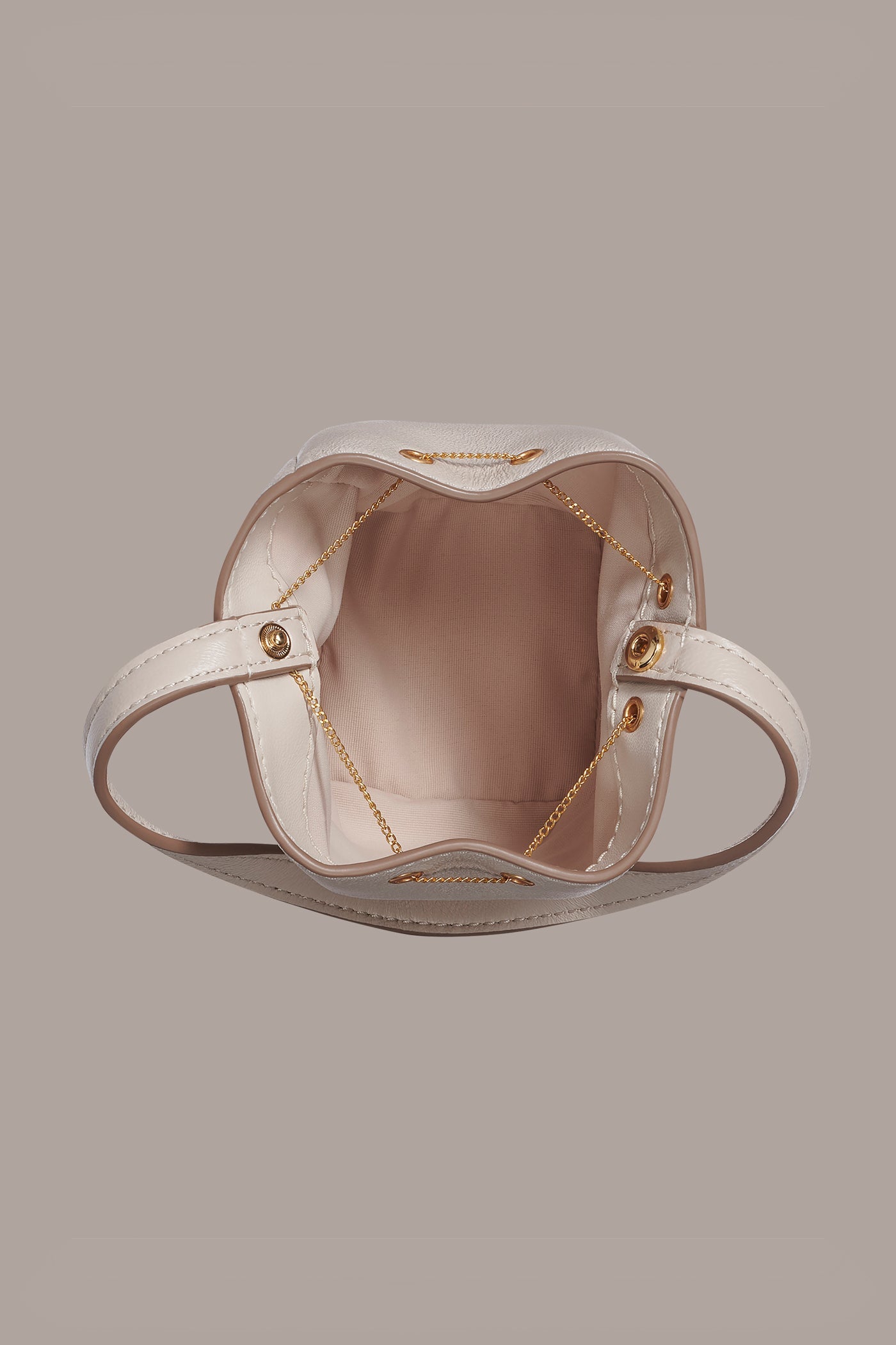 Sand SISAL LEATHER CLUTCH Donna Karan