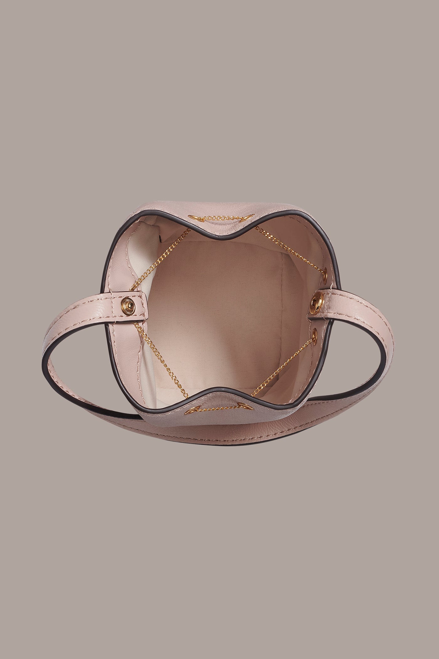 Snow Petal SISAL LEATHER CLUTCH Donna Karan
