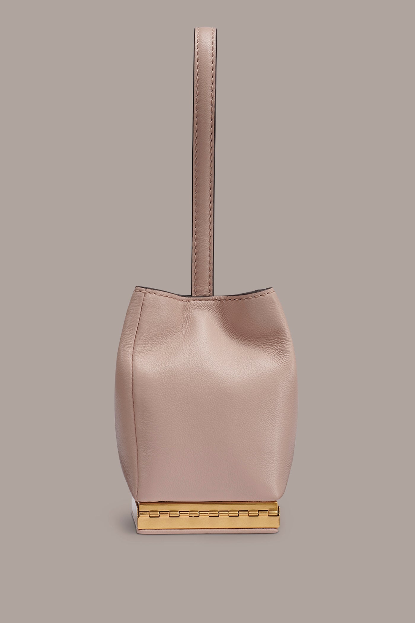 Snow Petal SISAL LEATHER CLUTCH Donna Karan