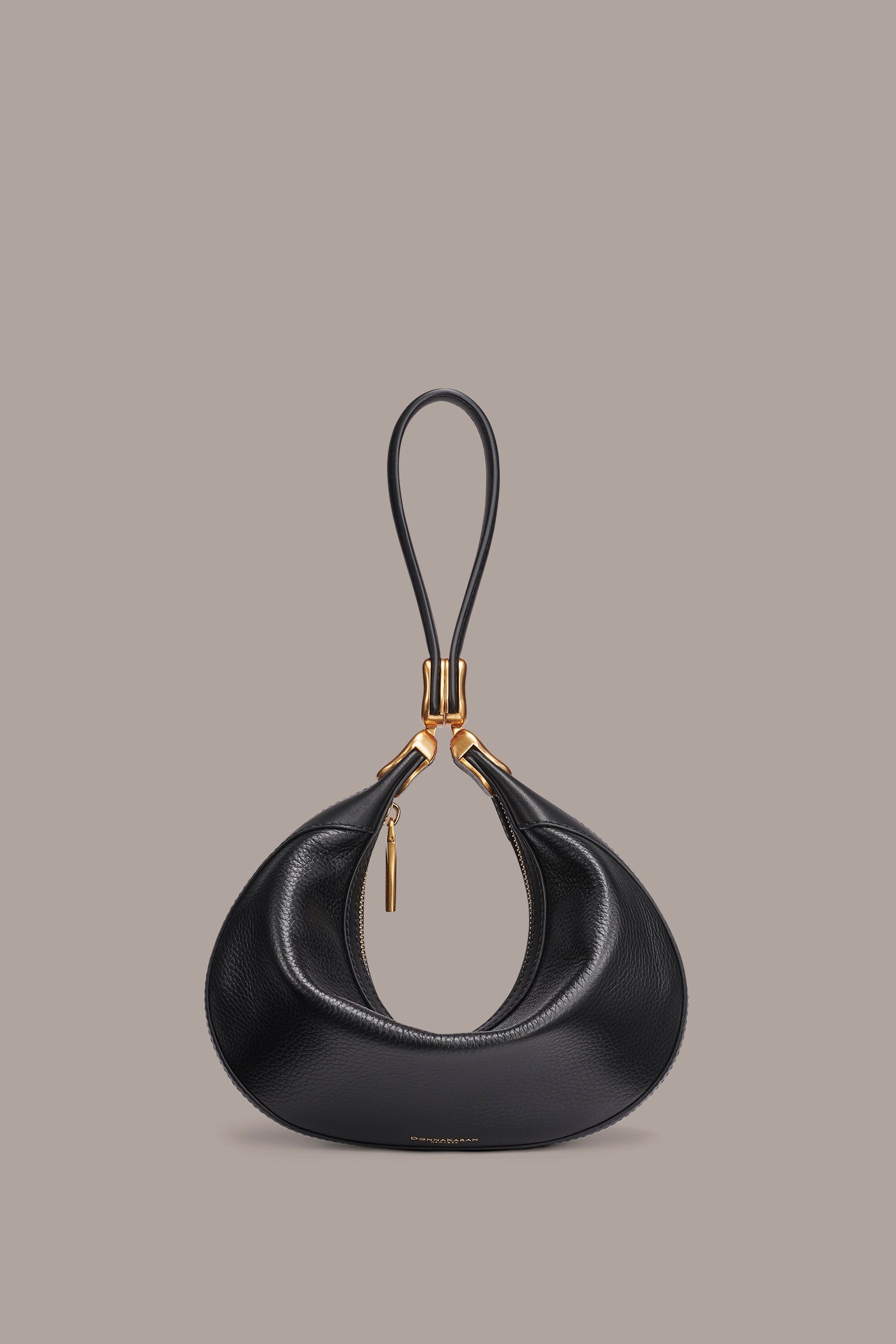 Black SERGE CONVERTIBLE SHOULDER WRISTLET BAG Donna Karan