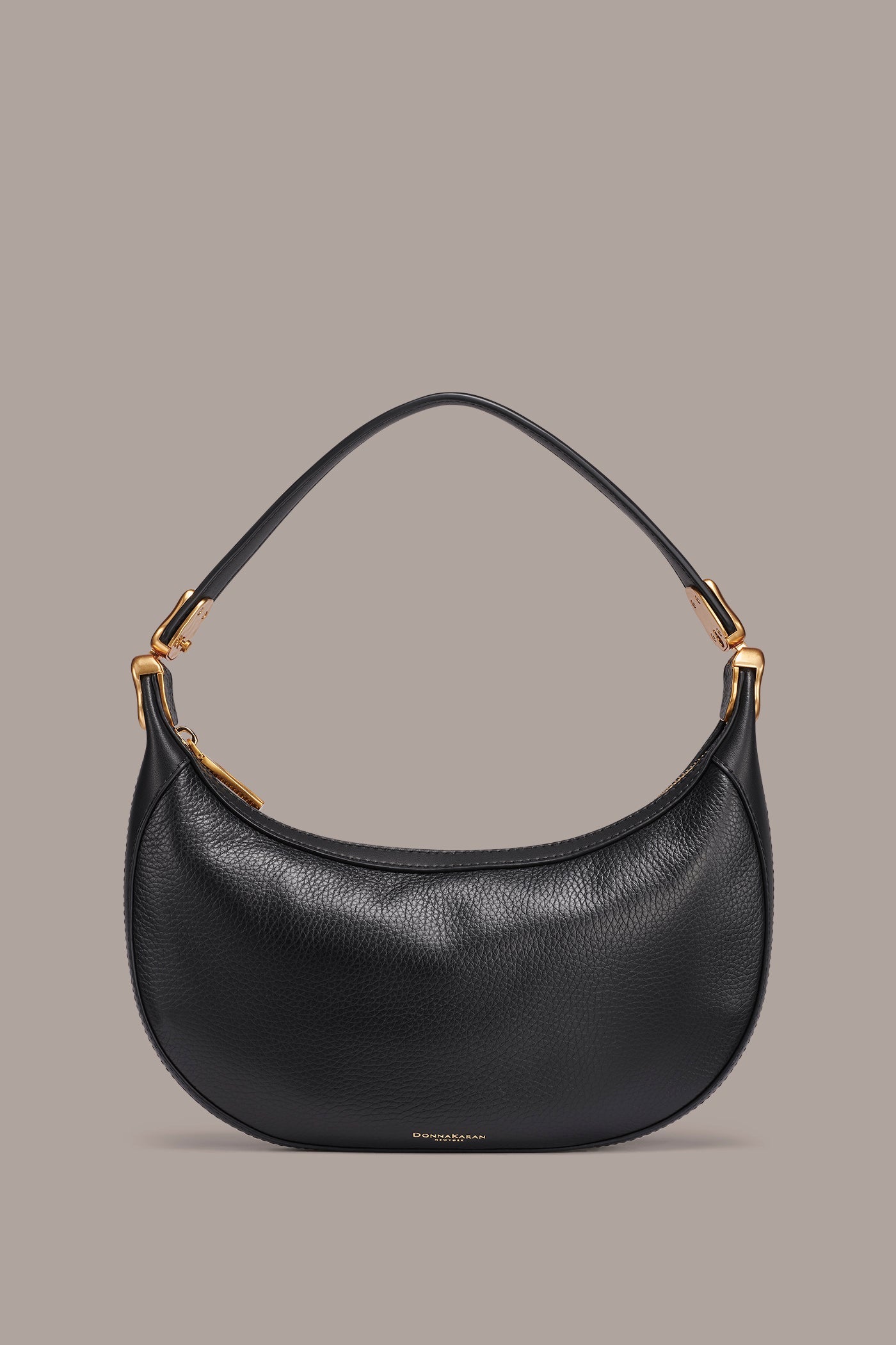 Black SERGE CONVERTIBLE SHOULDER WRISTLET BAG Donna Karan