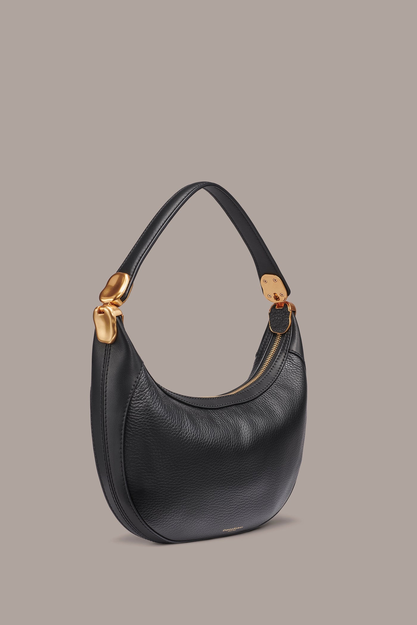 Black SERGE CONVERTIBLE SHOULDER WRISTLET BAG Donna Karan