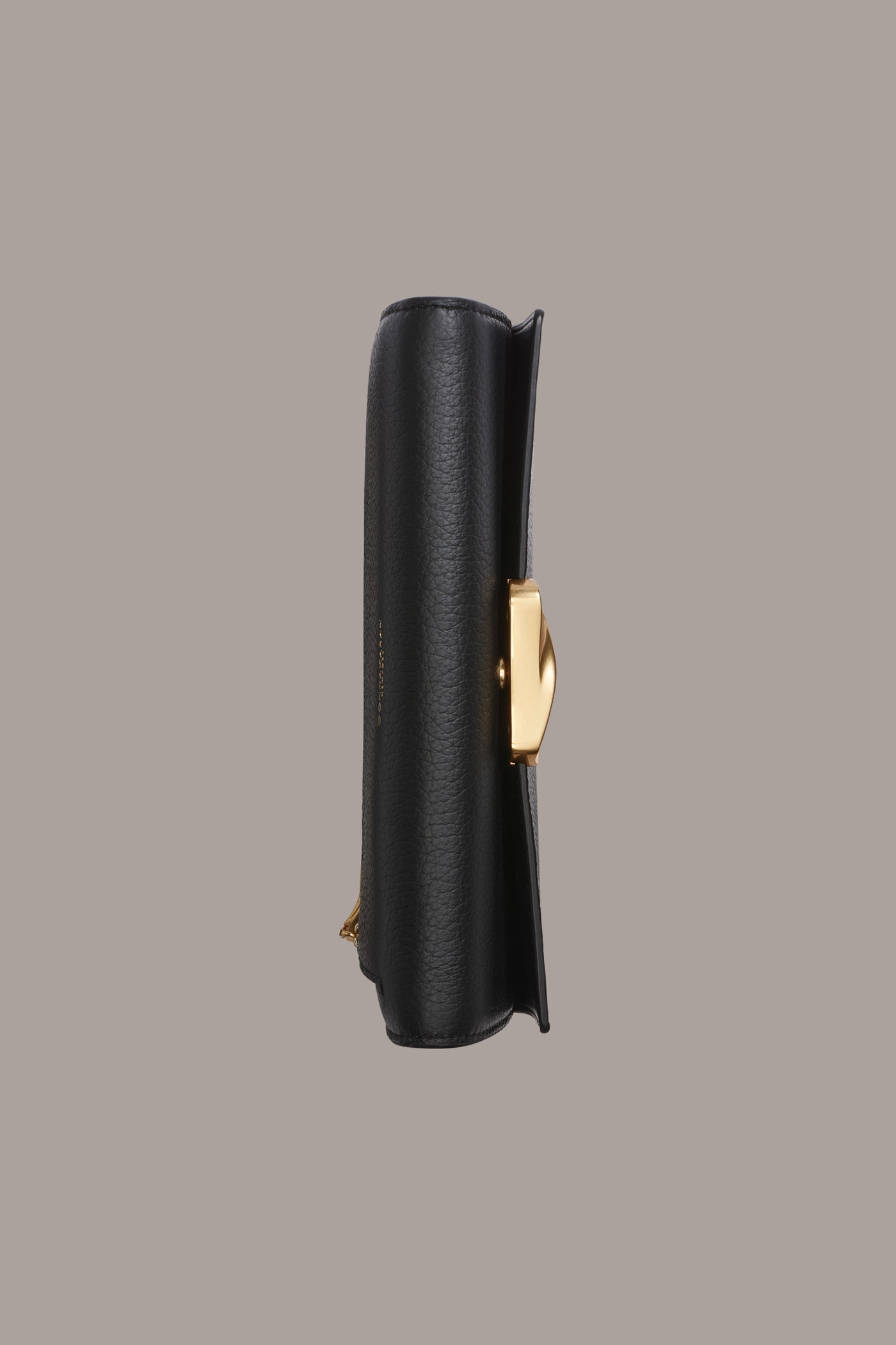 Black AMAGANSETT FLAP WALLET Donna Karan