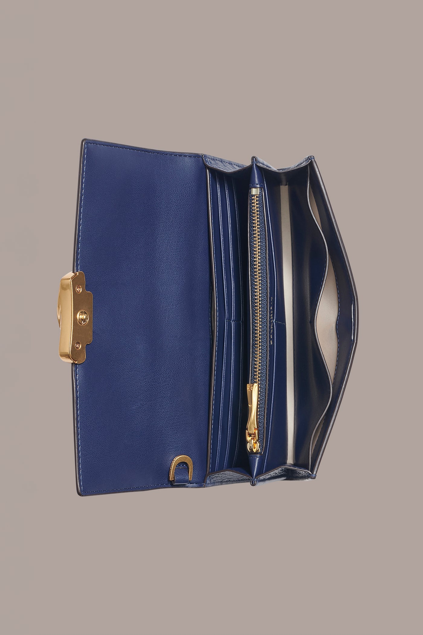 DARK NIGHT AMAGANSETT FLAP WALLET Donna Karan