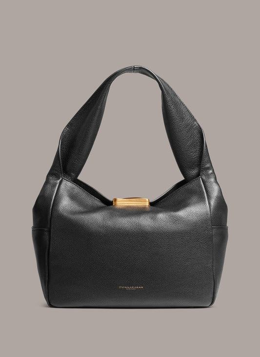 Black AMAGANSETT SHOULDER BAG Donna Karan
