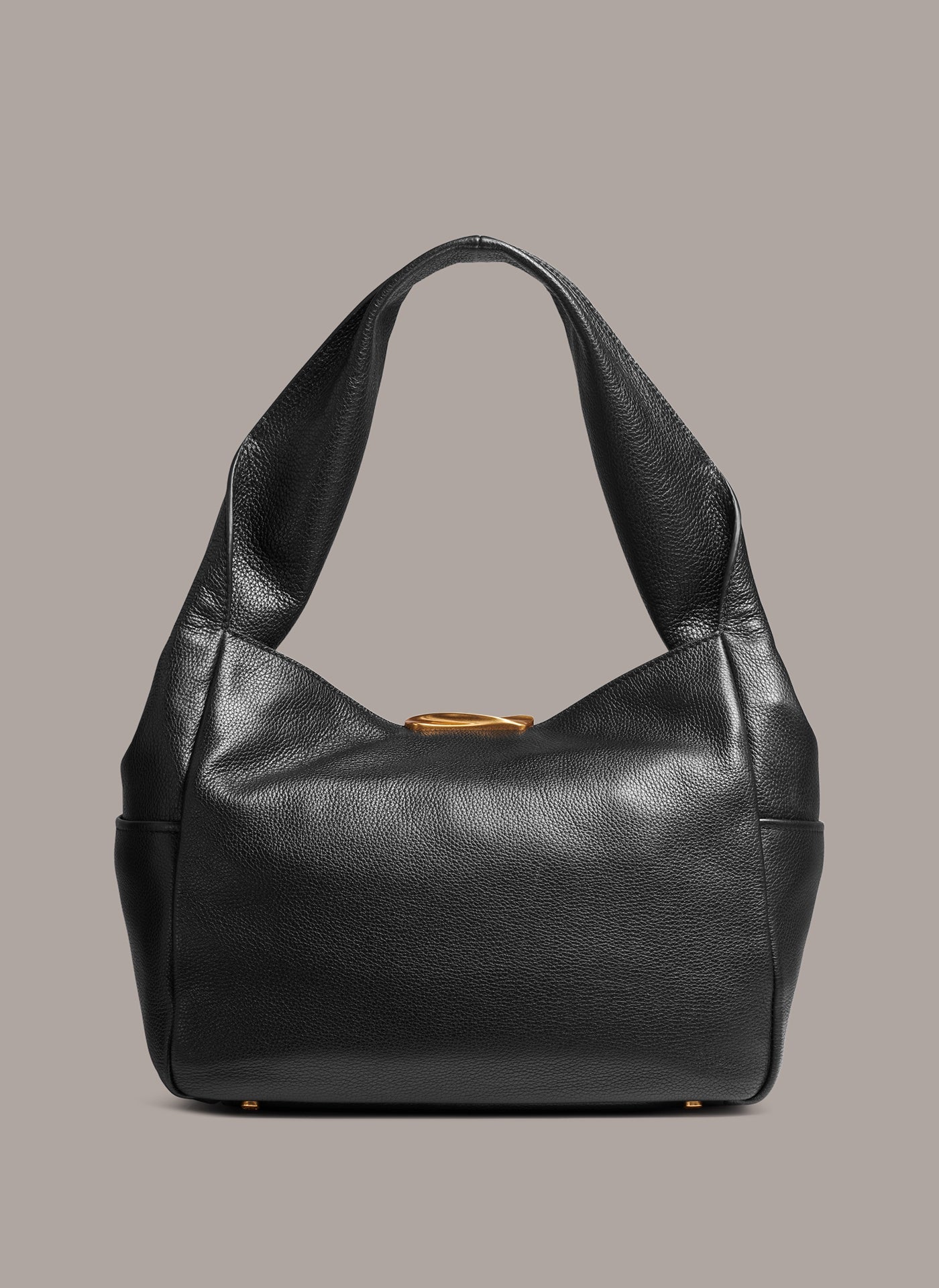 Black AMAGANSETT SHOULDER BAG Donna Karan
