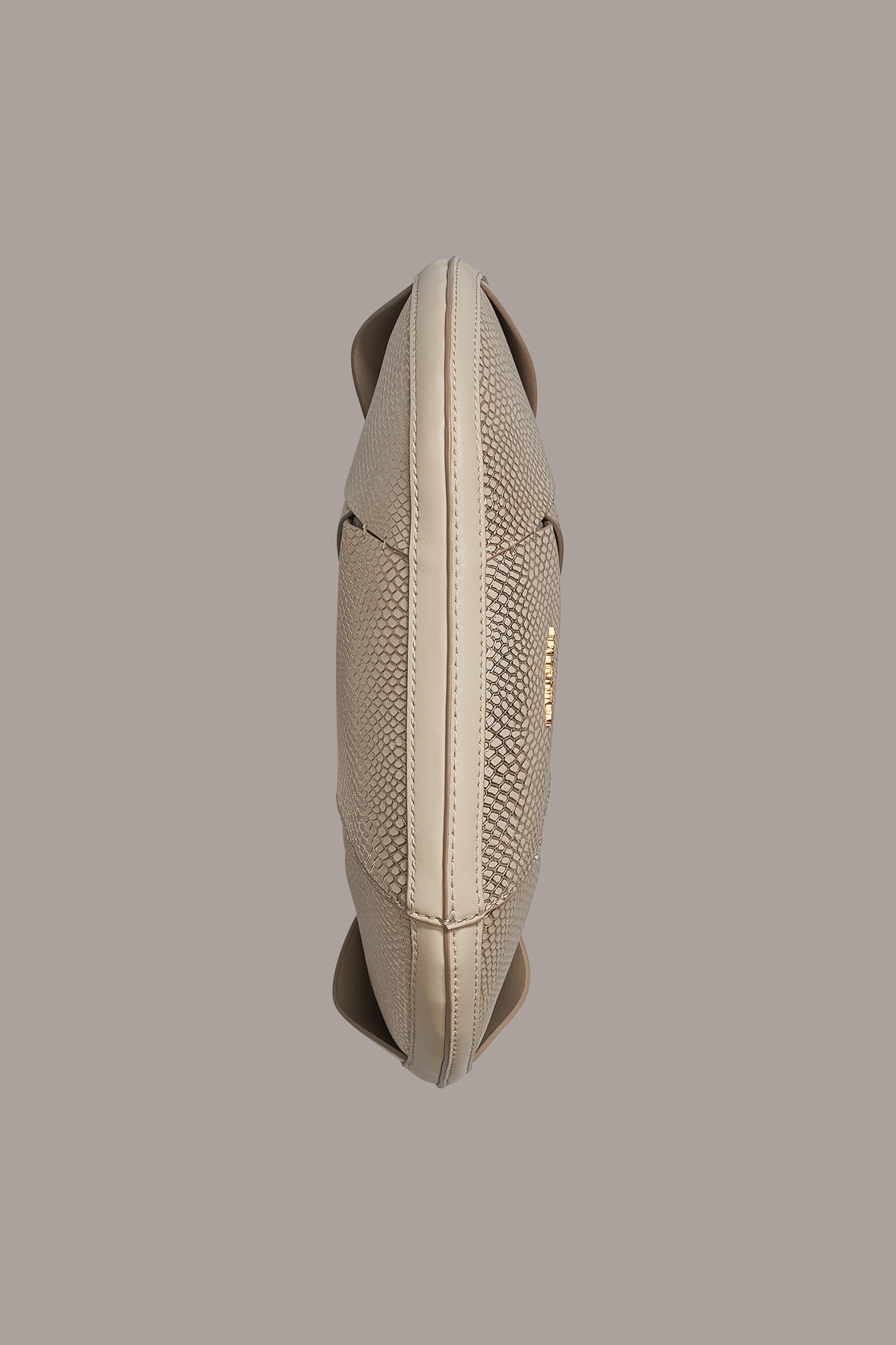 Metallic Bone BALDWIN WOVEN LEATHER MINI SHOULDER BAG Donna Karan