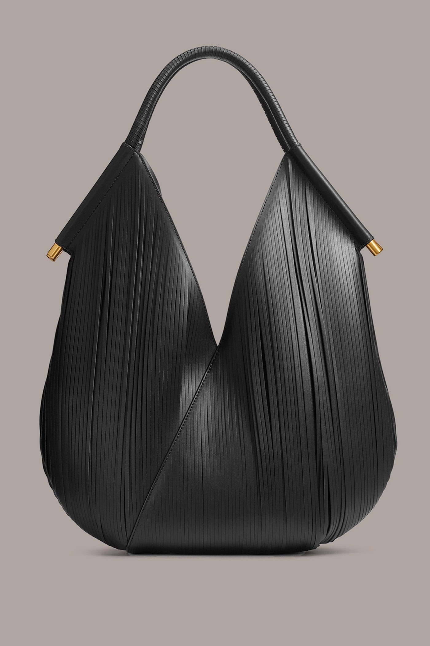 Black BALDWIN LARGE LASER-CUT SHOULDER BAG Donna Karan
