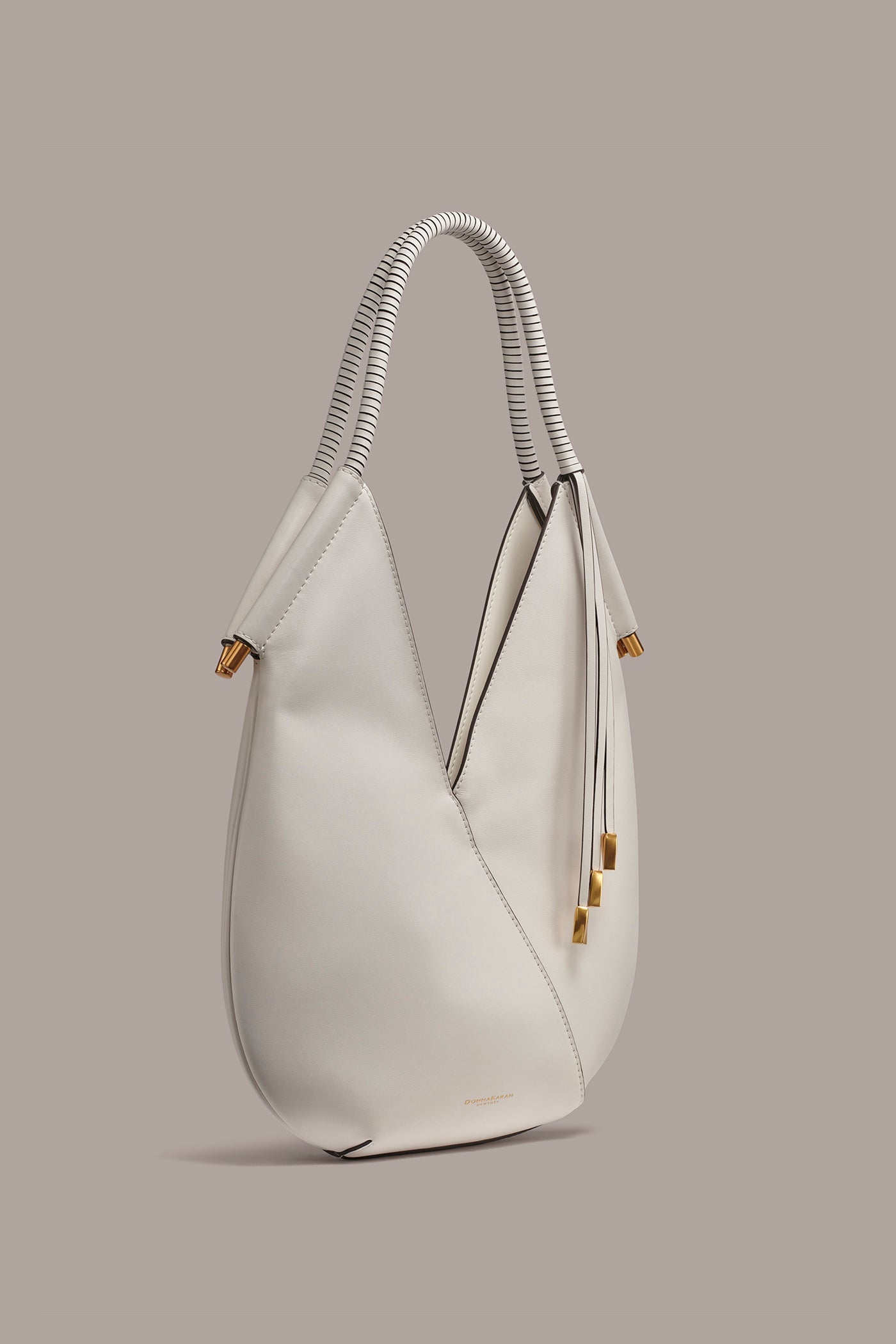 Brilliant White BALDWIN MINI SHOULDER BAG Donna Karan