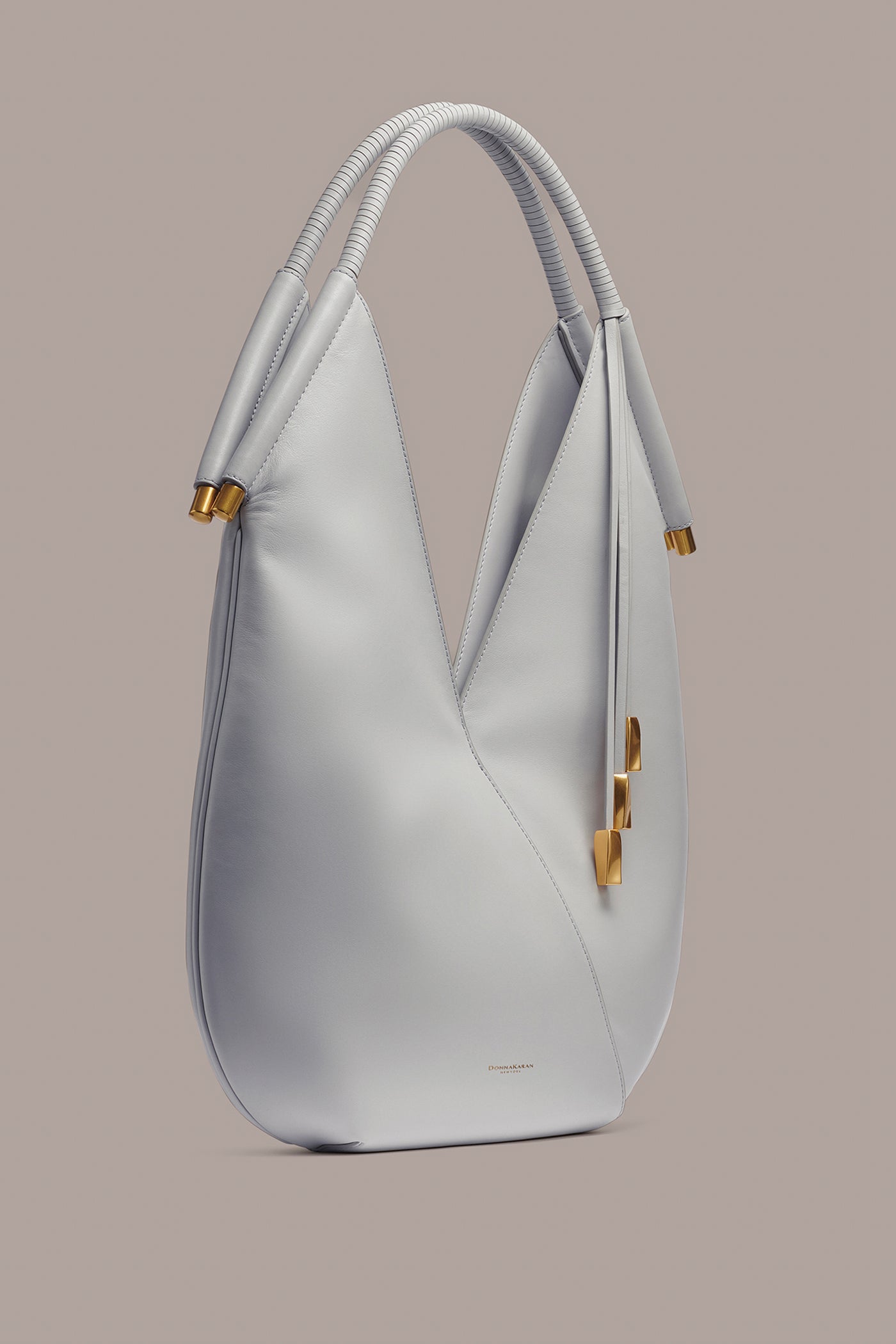 Pearl Grey BALDWIN LARGE SHOULDER BAG Donna Karan