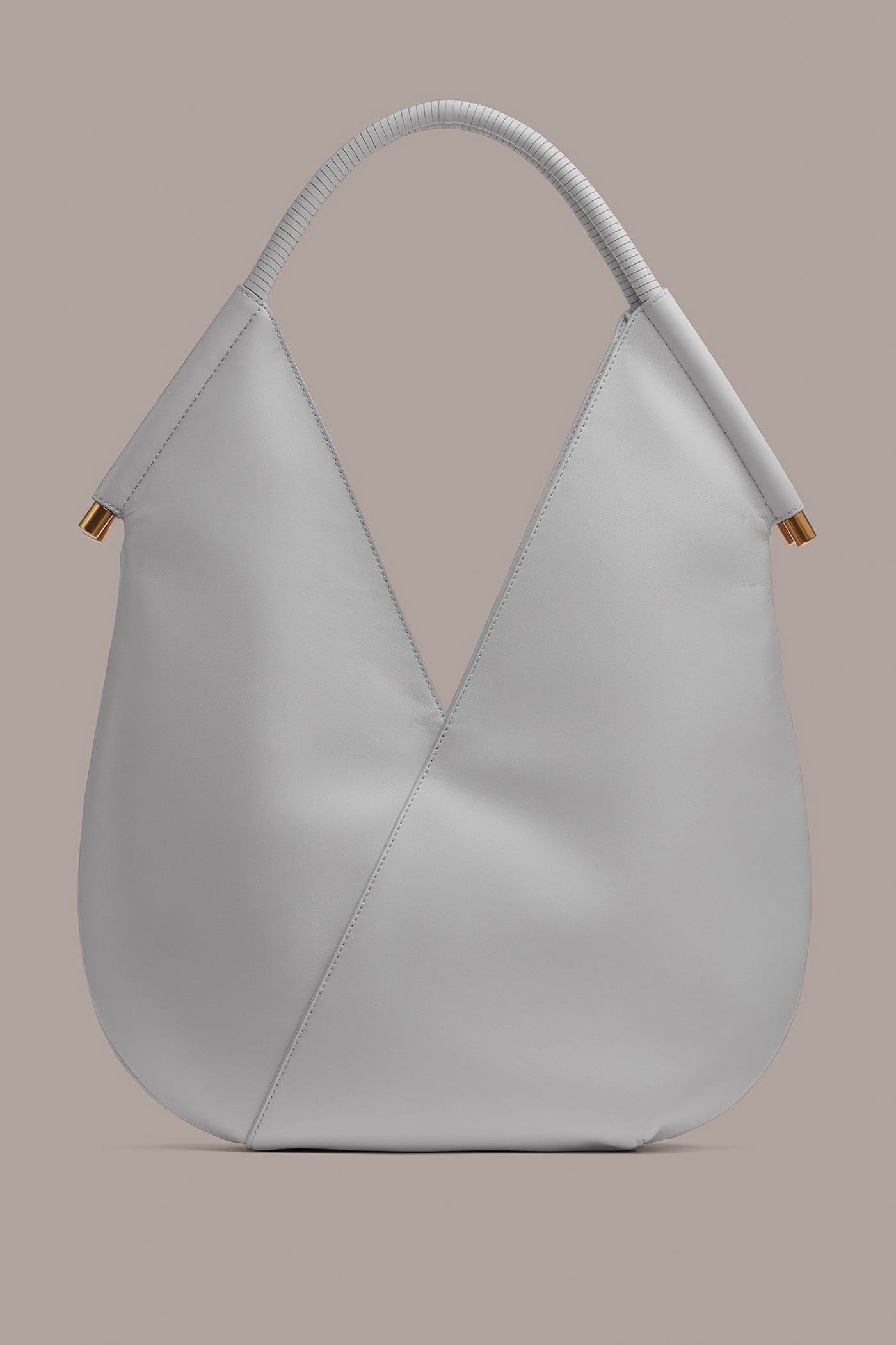 Pearl Grey BALDWIN LARGE SHOULDER BAG Donna Karan