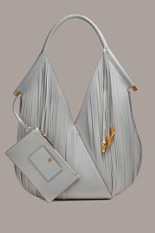 ZINC BALDWIN LARGE LASER-CUT SHOULDER BAG Donna Karan