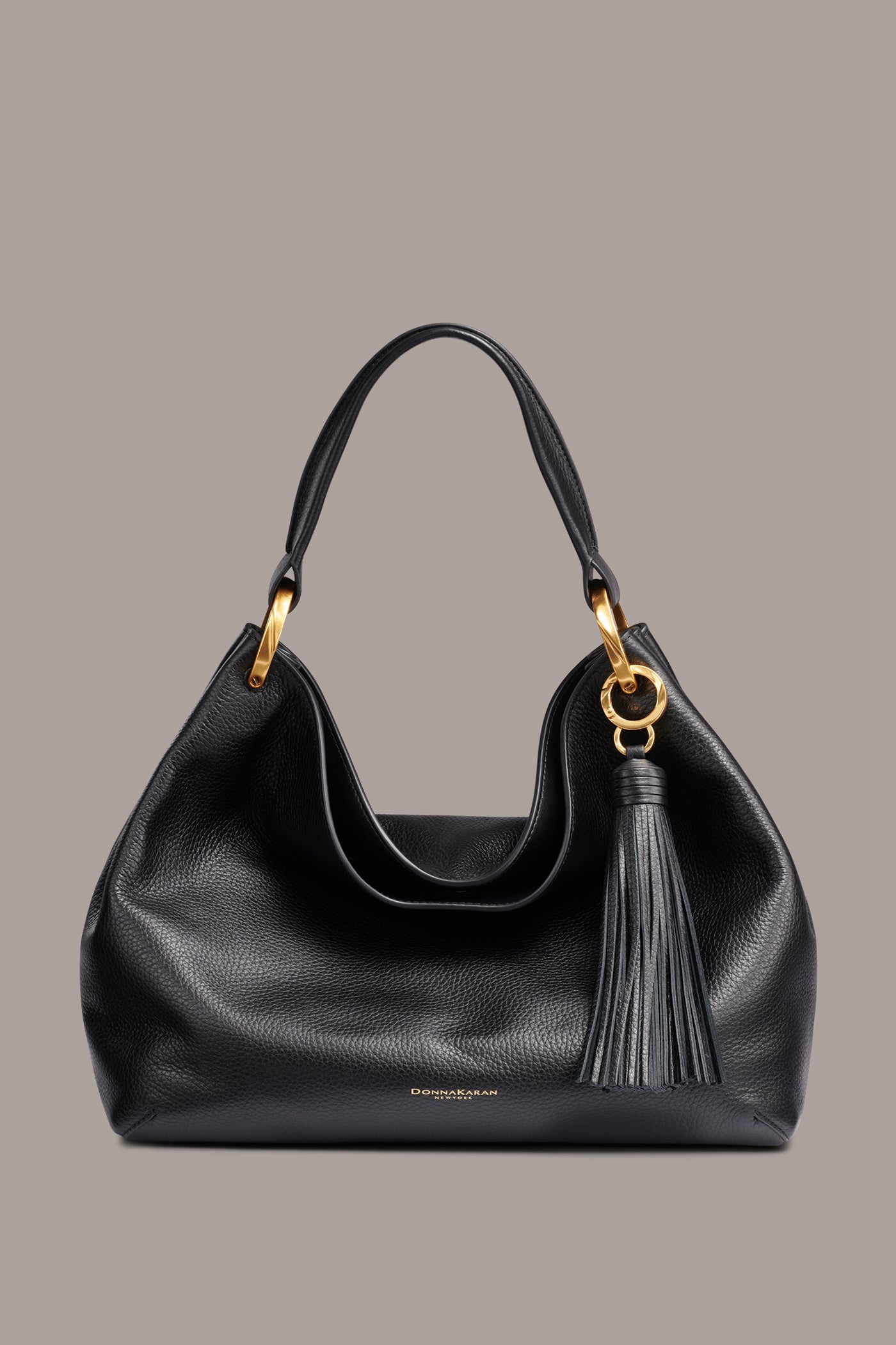 Black GLENWOOD SHOULDER BAG Donna Karan