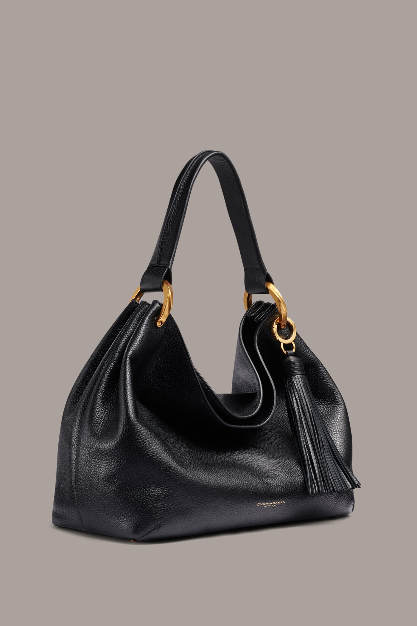 Black GLENWOOD SHOULDER BAG Donna Karan