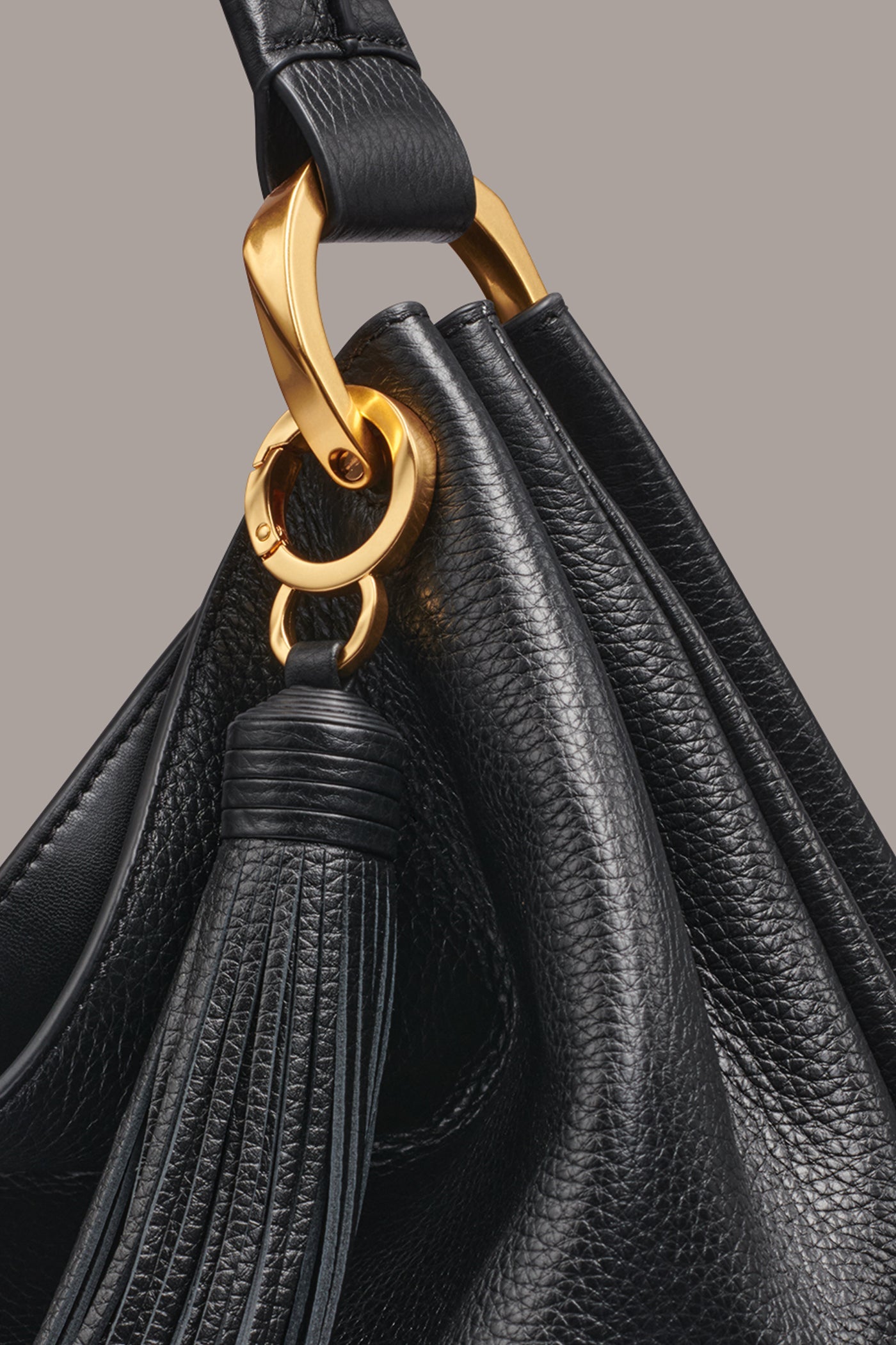 Black GLENWOOD SHOULDER BAG Donna Karan