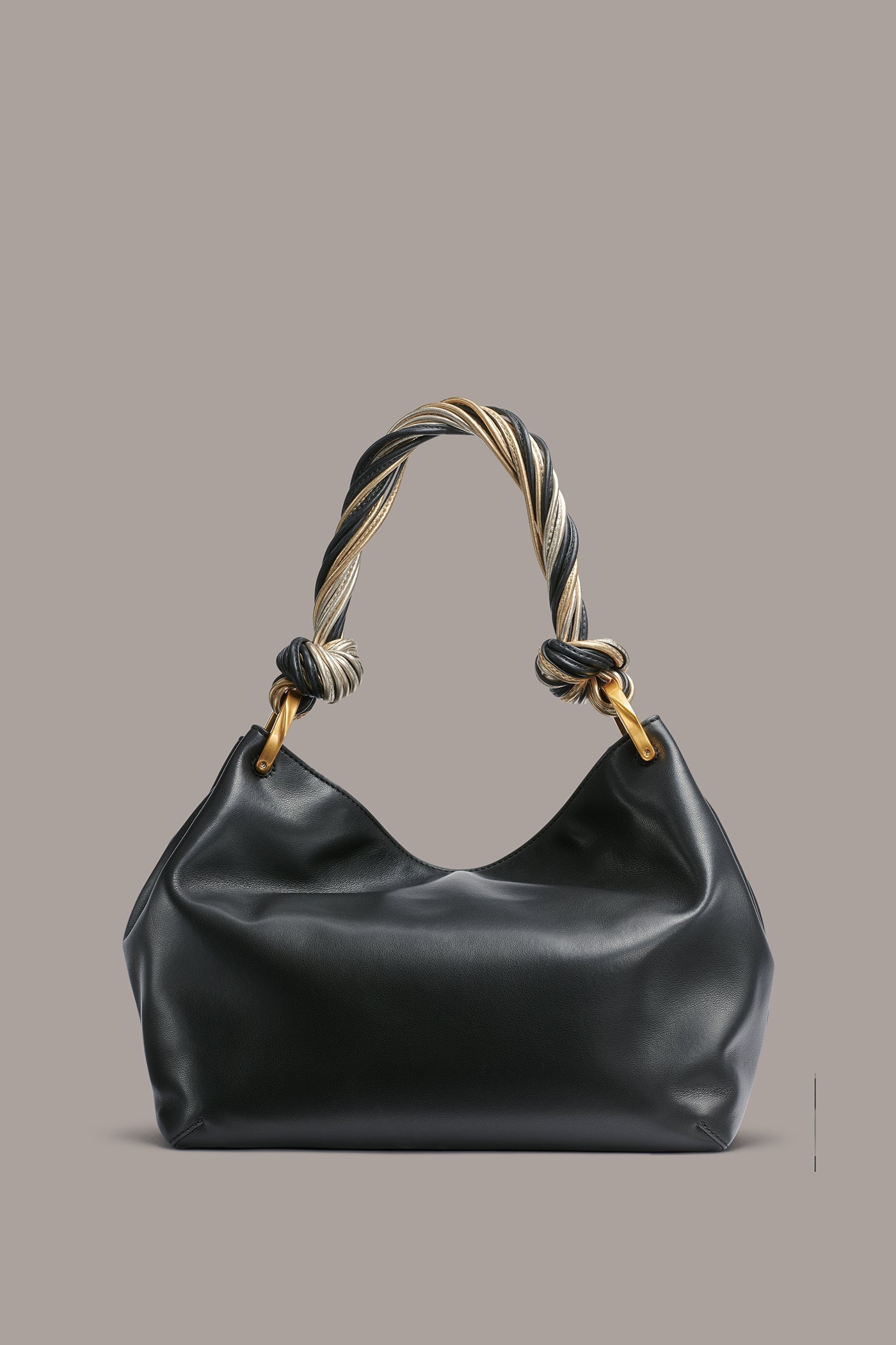 BLACK/GOLD GLENWOOD SMALL SHOULDER BAG Donna Karan