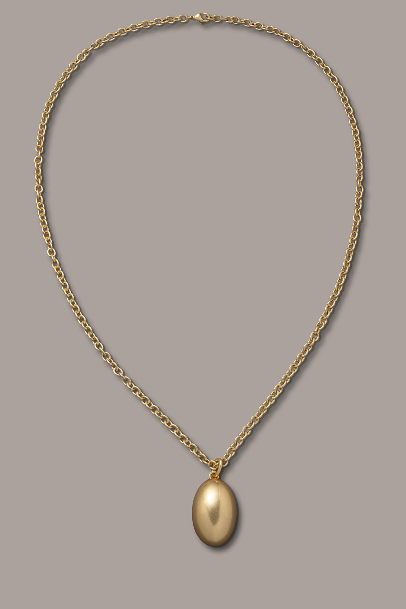 Gold LONG PEBBLE PENDANT NECKLACE Donna Karan