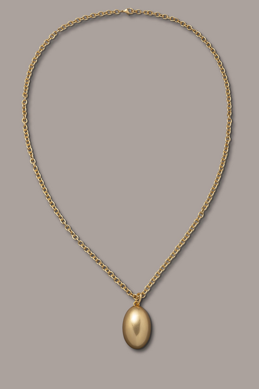 Gold LONG PEBBLE PENDANT NECKLACE Donna Karan