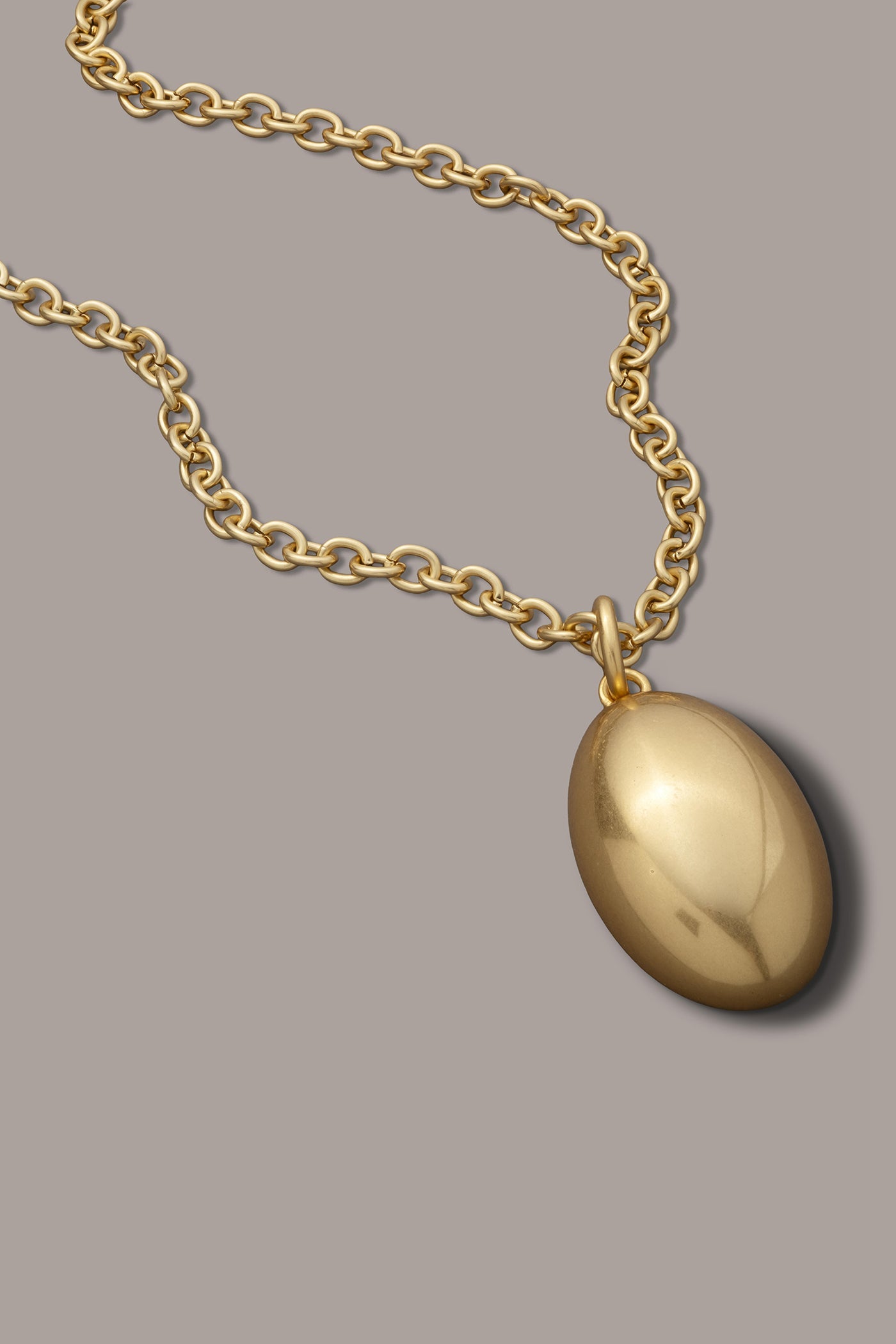 Gold LONG PEBBLE PENDANT NECKLACE Donna Karan