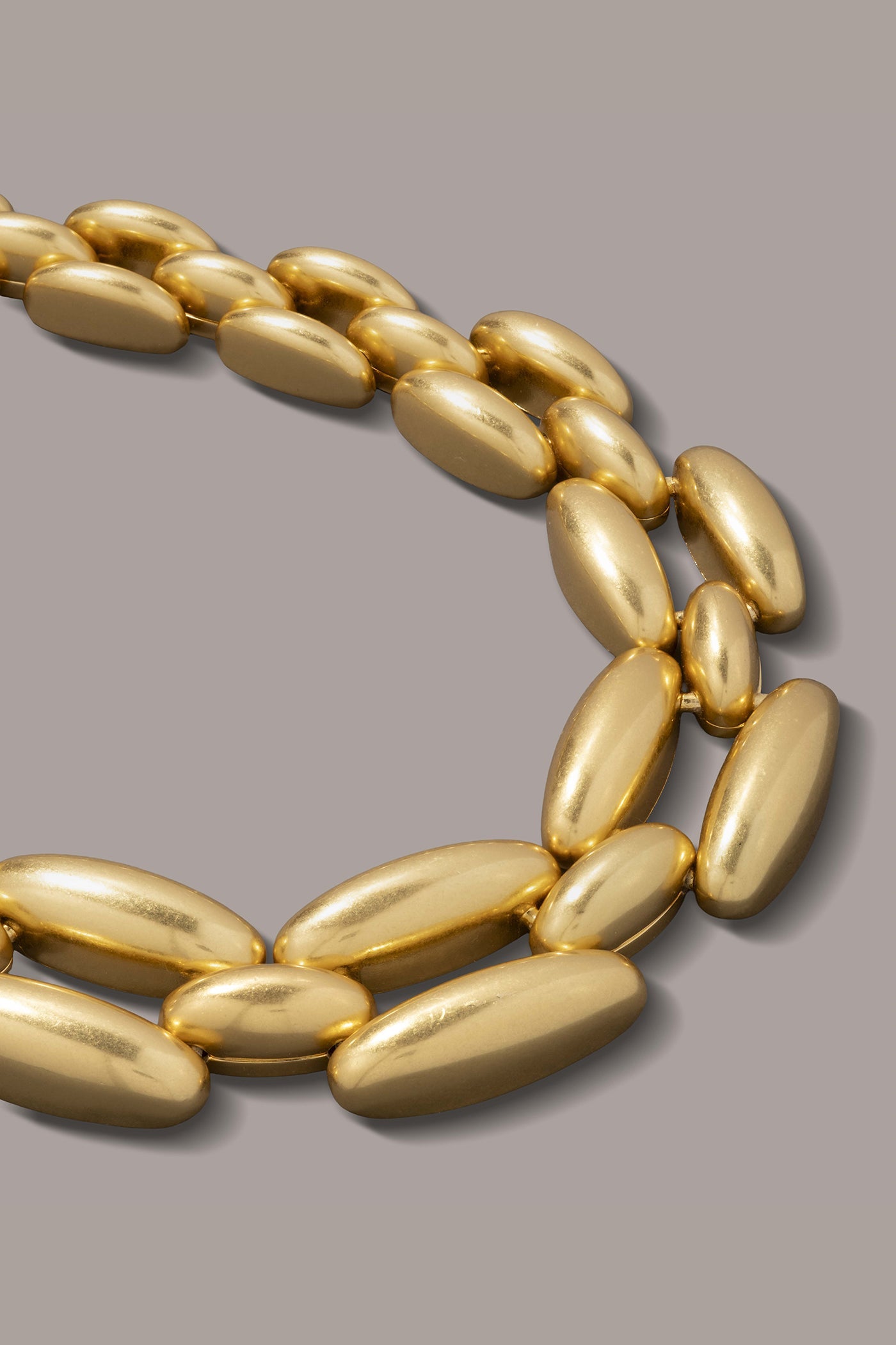 Gold MODERN METAL LINK NECKLACE Donna Karan