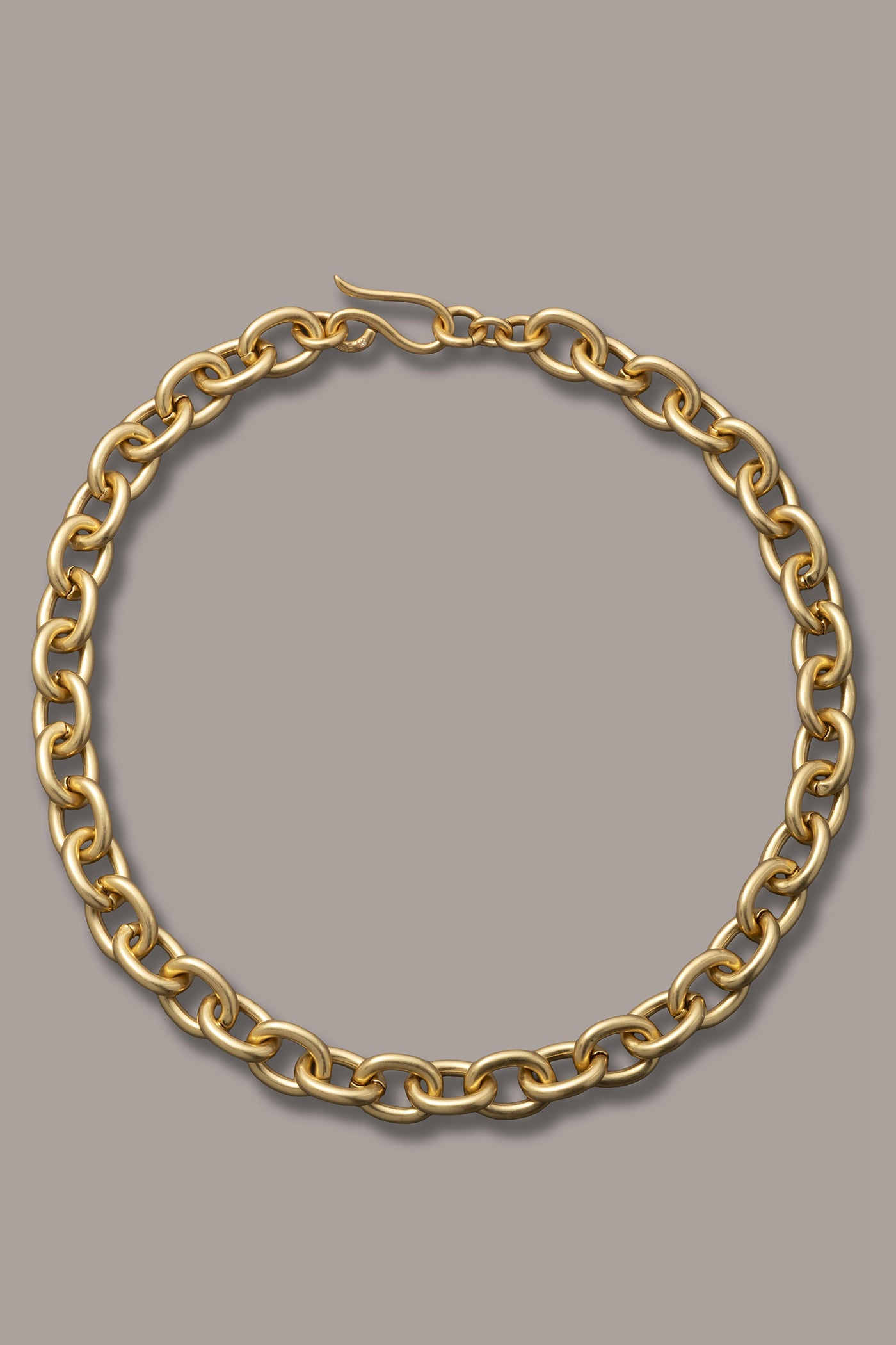 Gold CHAIN LINK COLLAR NECKLACE Donna Karan