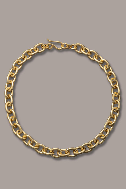 Gold CHAIN LINK COLLAR NECKLACE Donna Karan