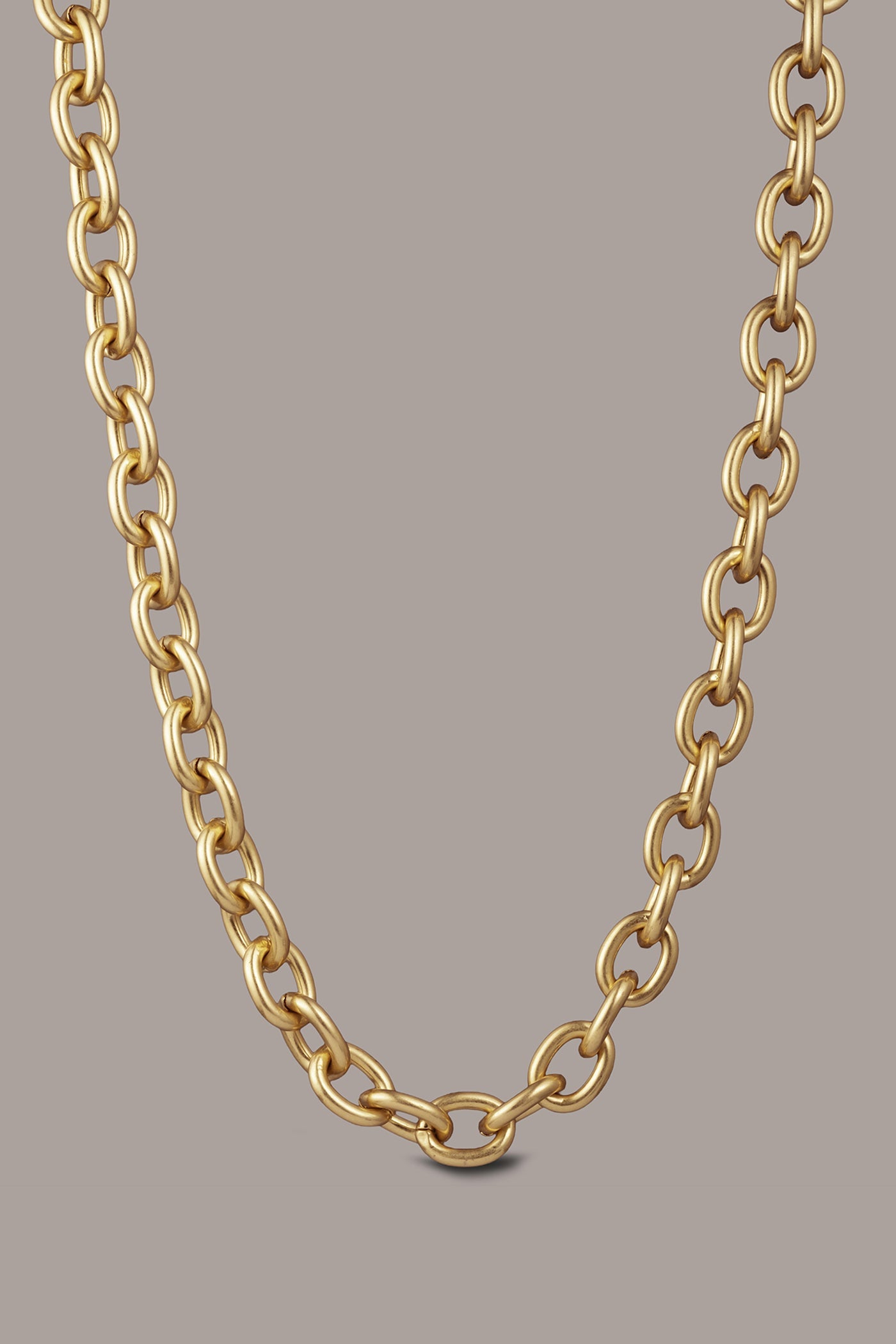 Gold CHAIN LINK COLLAR NECKLACE Donna Karan